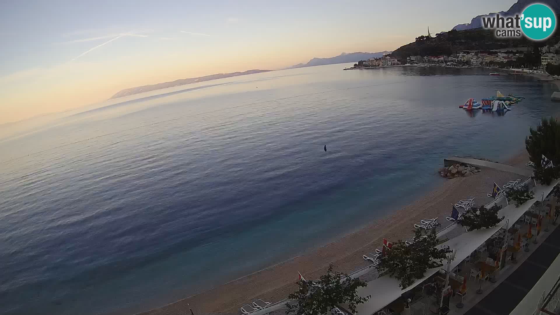 Vue de plage in Podgora