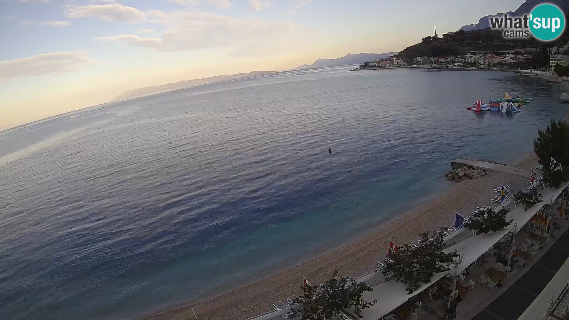 Podgora webcam – panorama beach – Dalmatia – Croatia