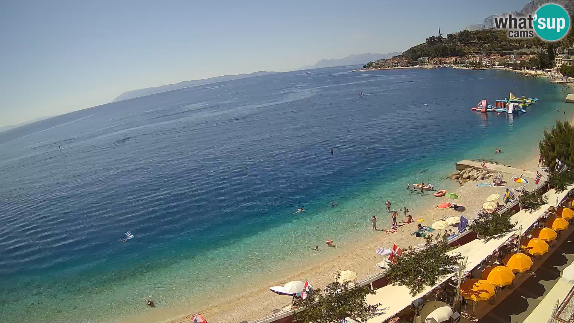 Vue de plage in Podgora