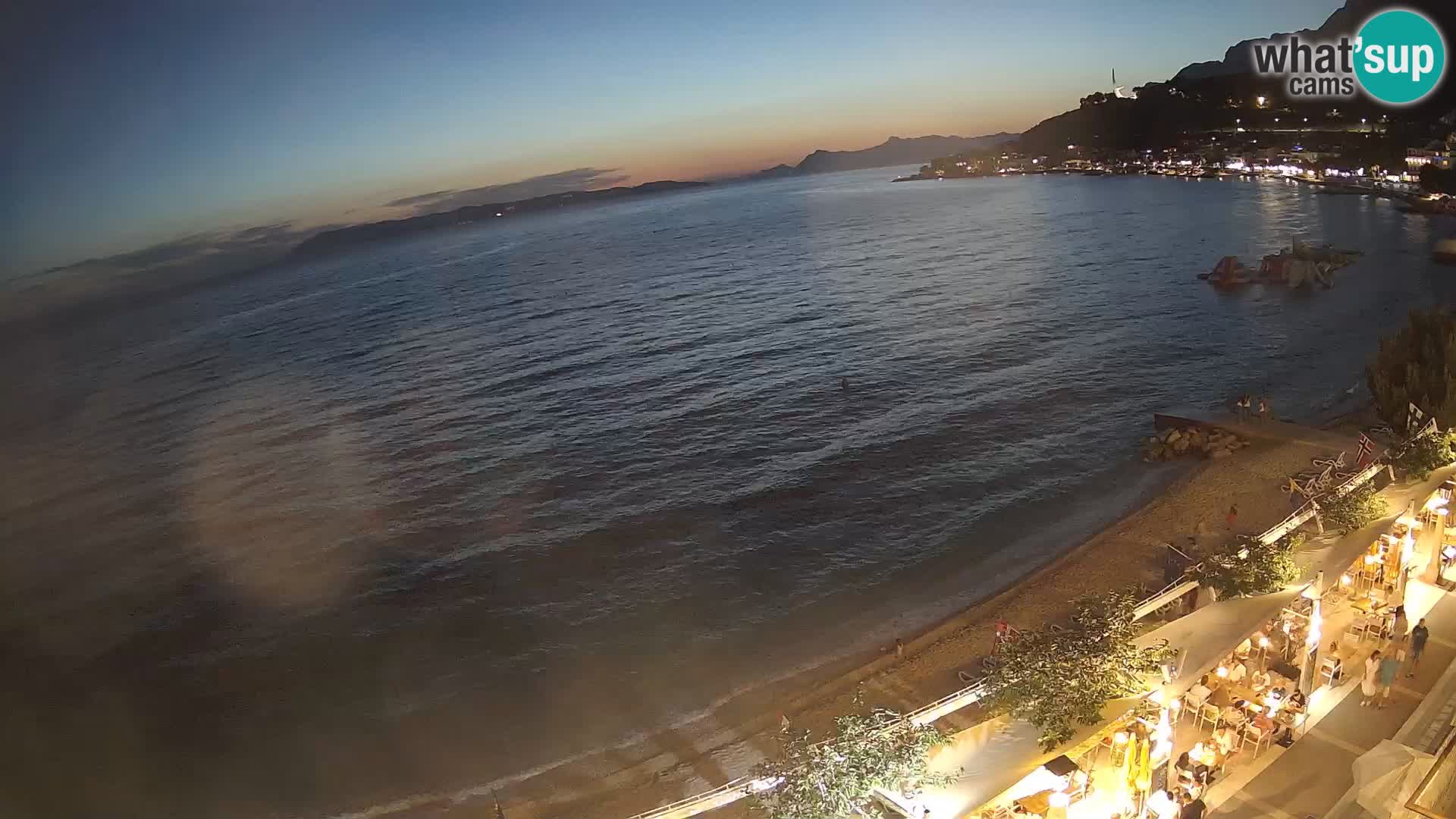 Podgora webcam – panorama beach – Dalmatia – Croatia