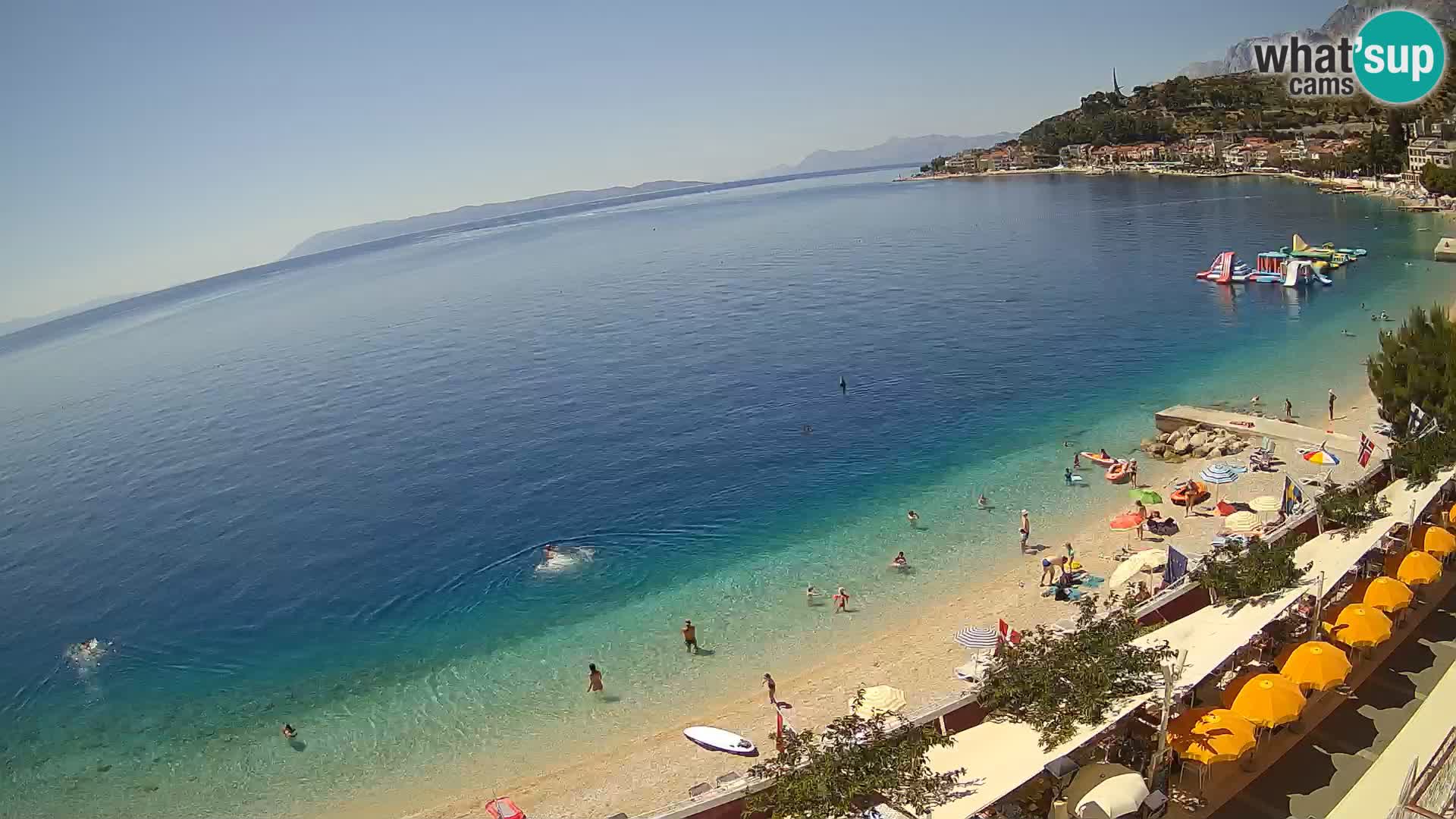 Panorama strand in Podgora