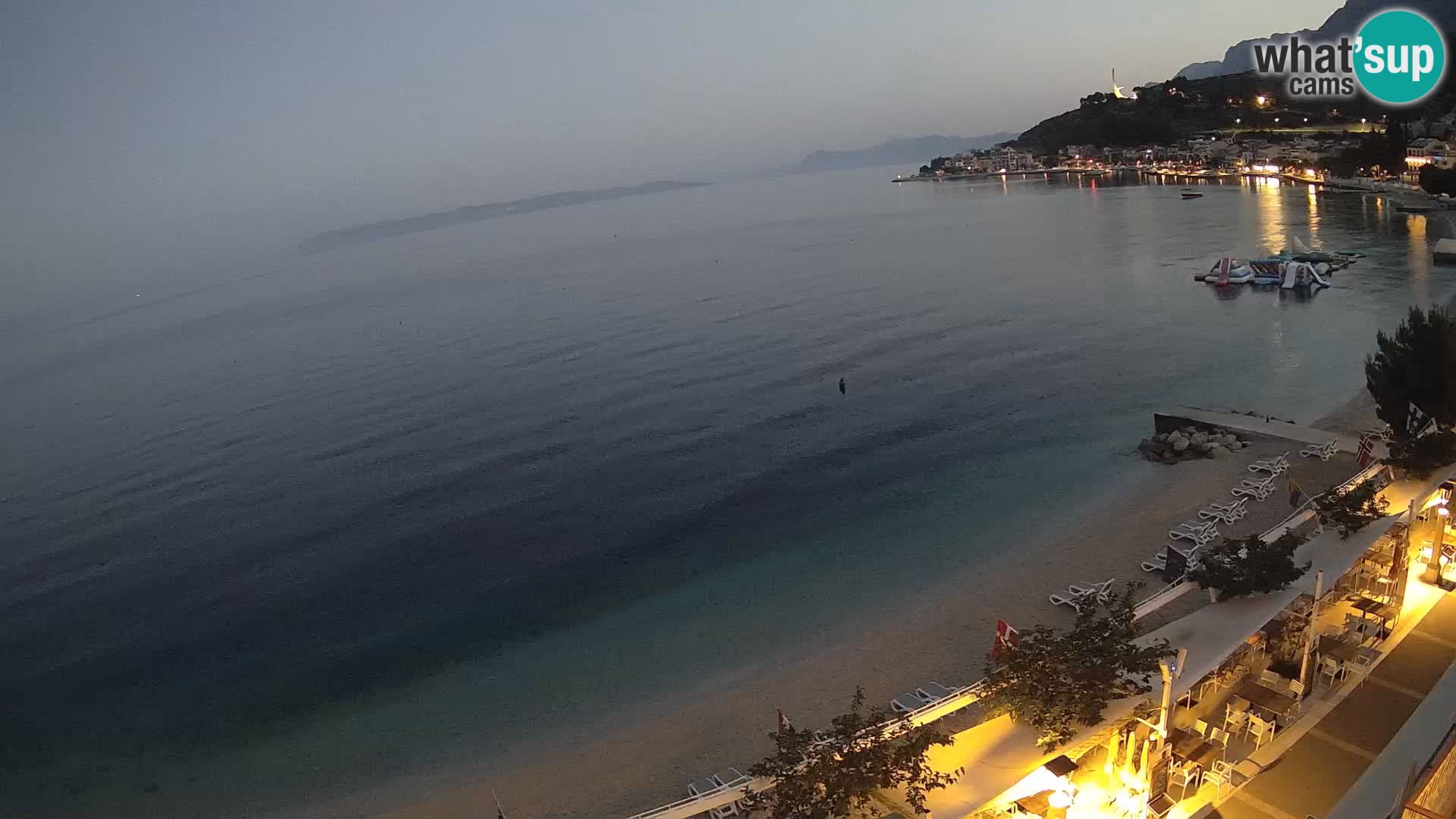 Podgora webcam – panorama beach – Dalmatia – Croatia