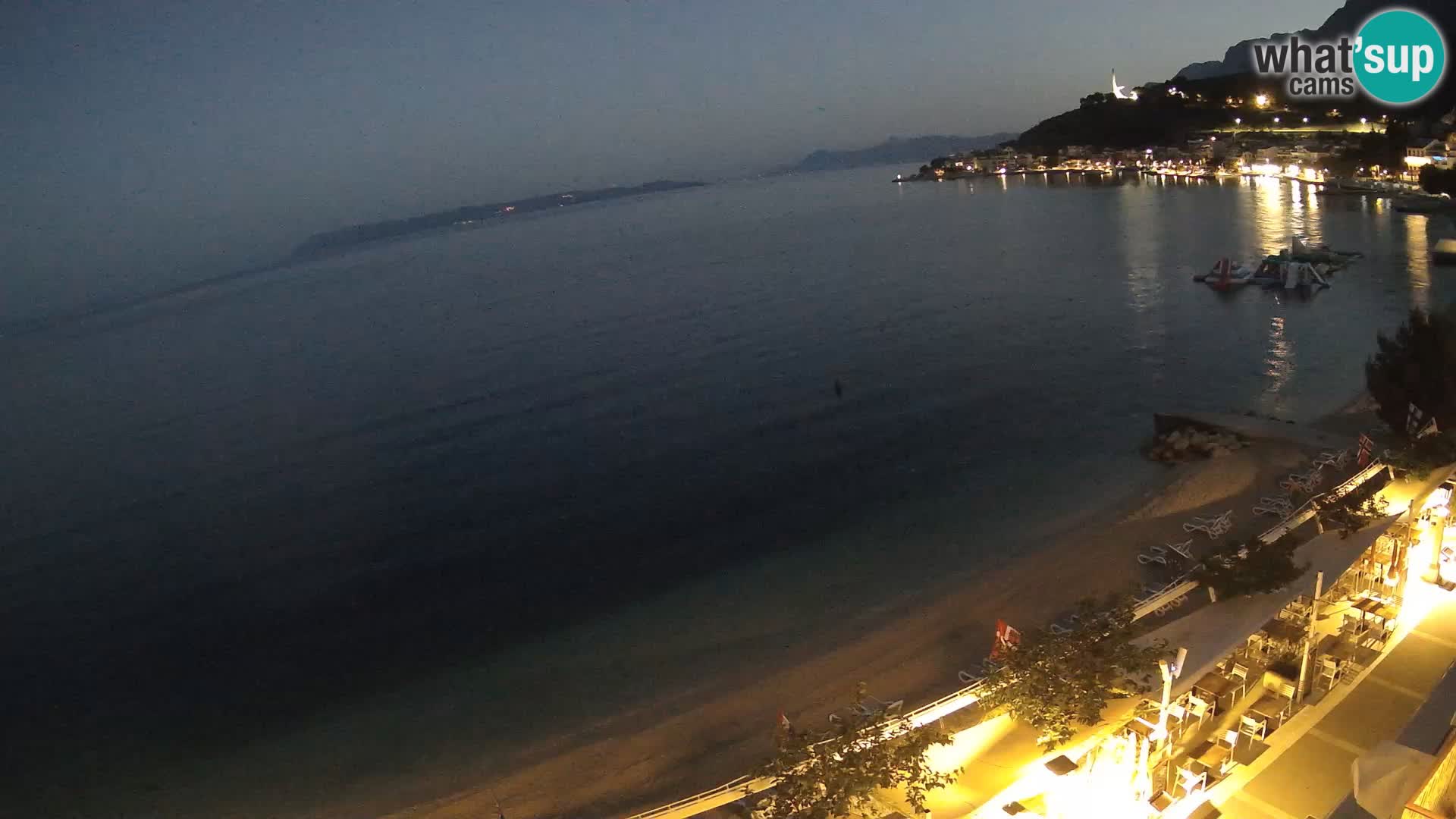 Panorama strand in Podgora