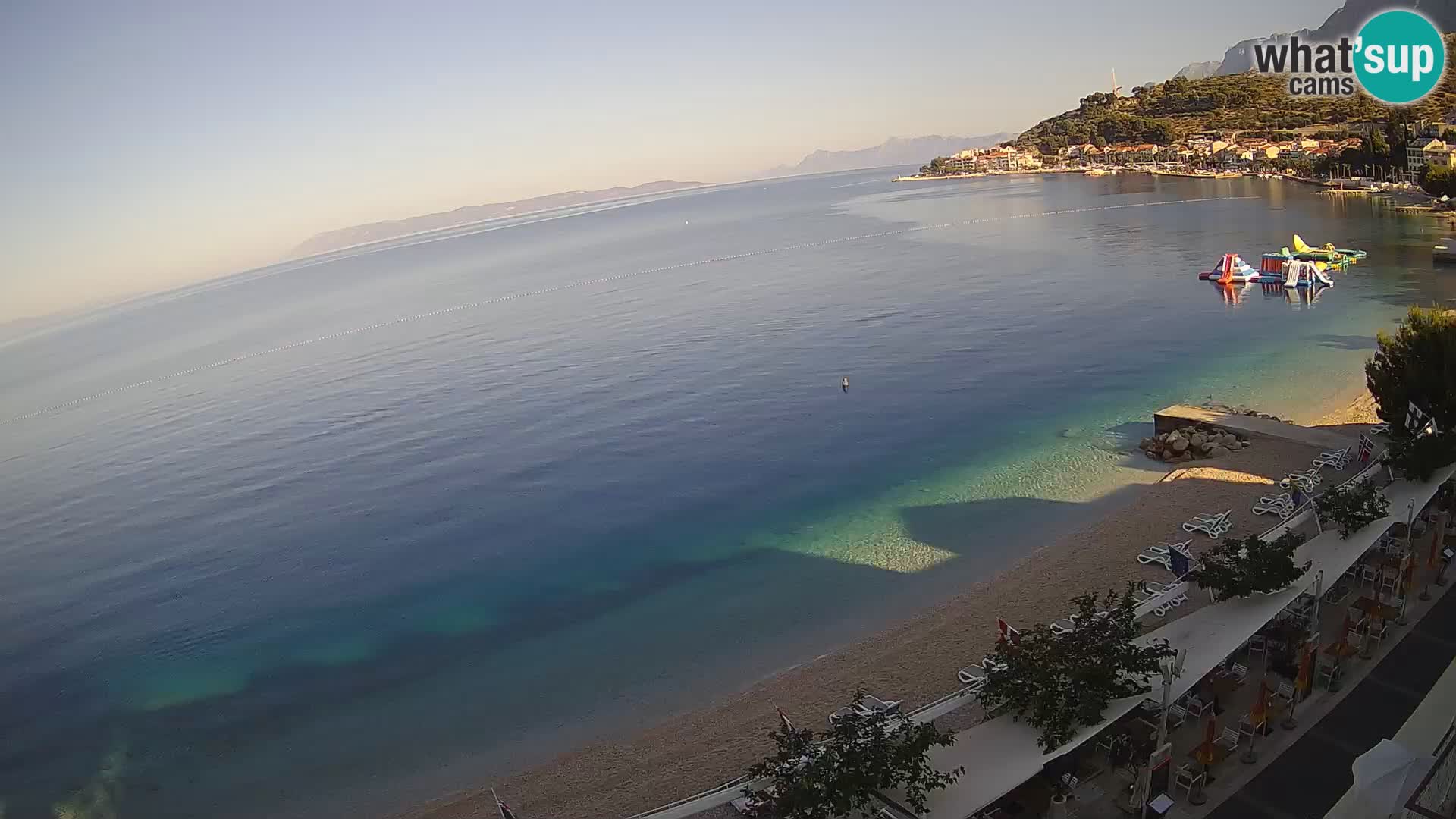 Vue de plage in Podgora