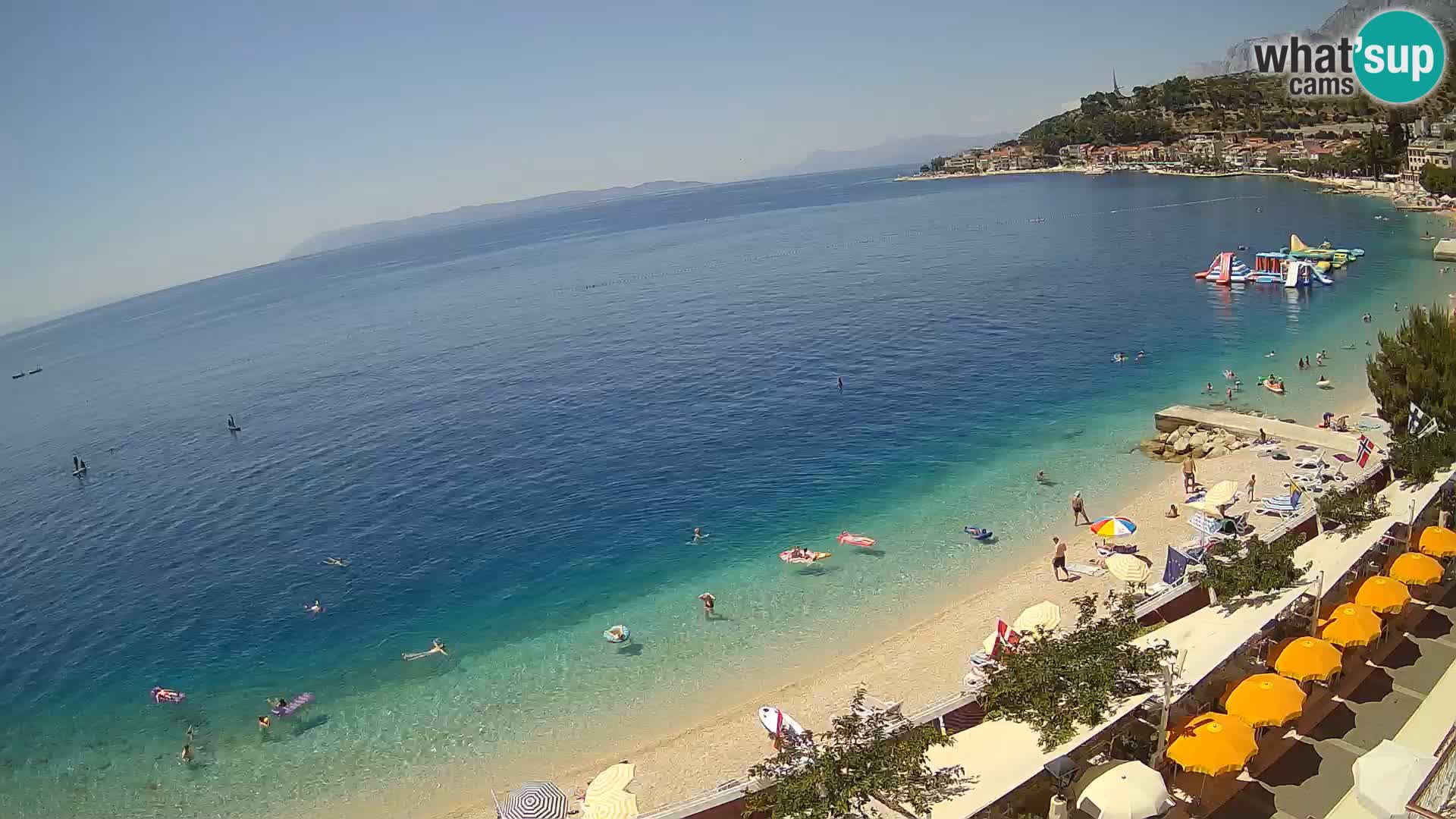 Panorama strand in Podgora
