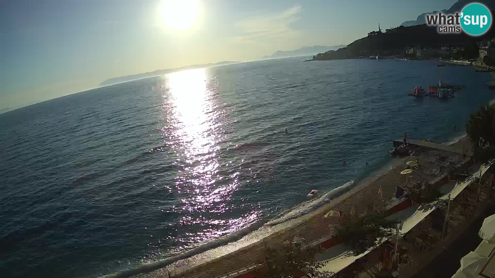 Podgora webcam – panorama beach – Dalmatia – Croatia