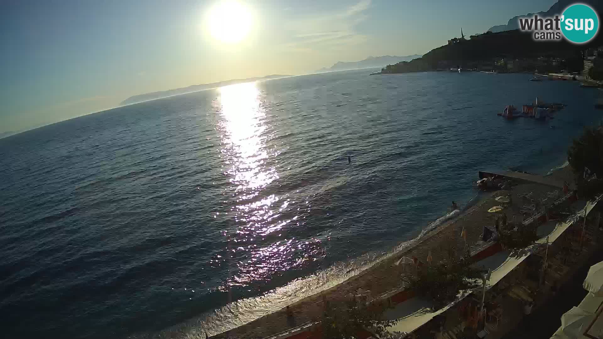 Razgled na plažo v Podgori