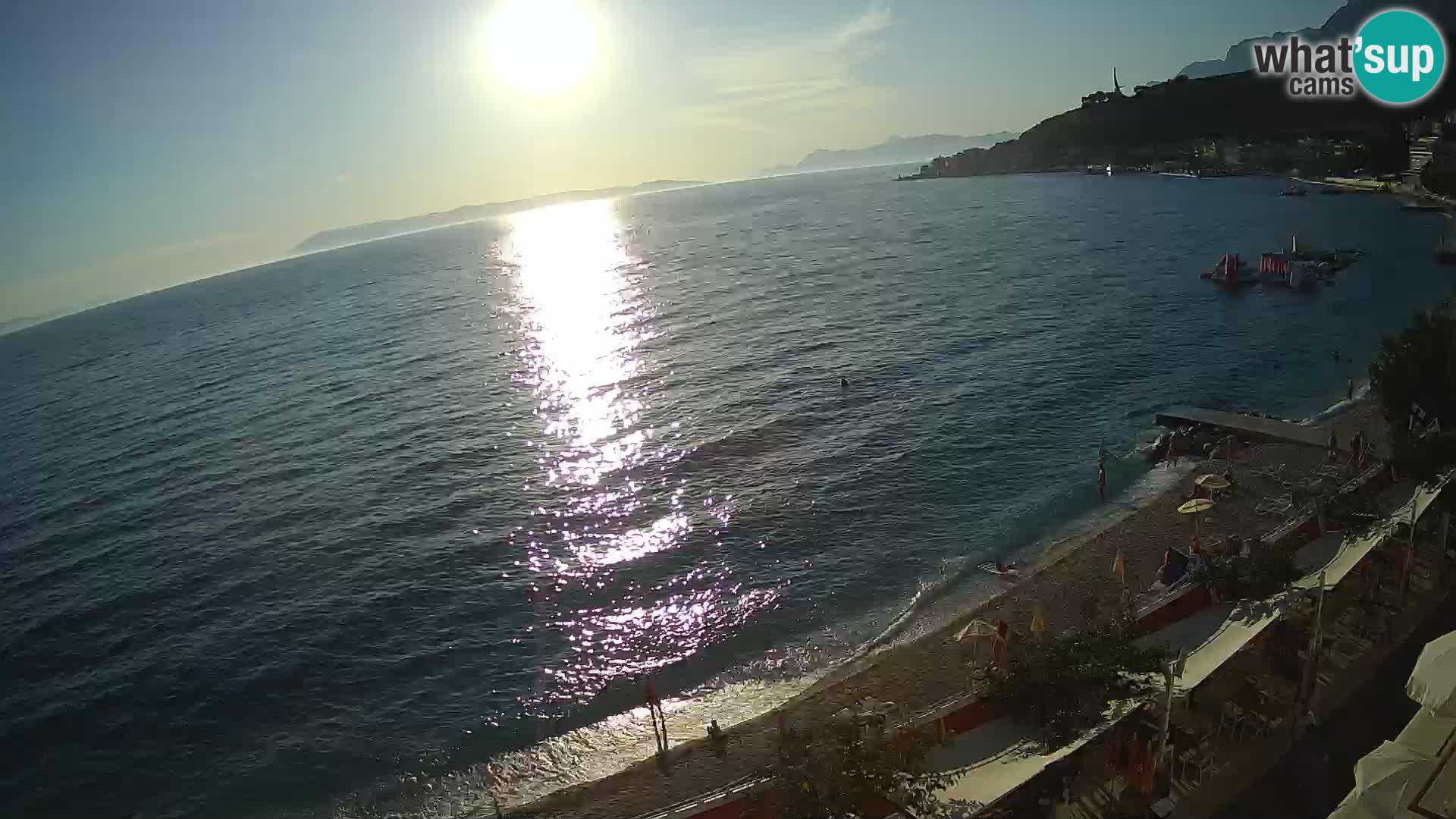 Podgora webcam – panorama beach – Dalmatia – Croatia