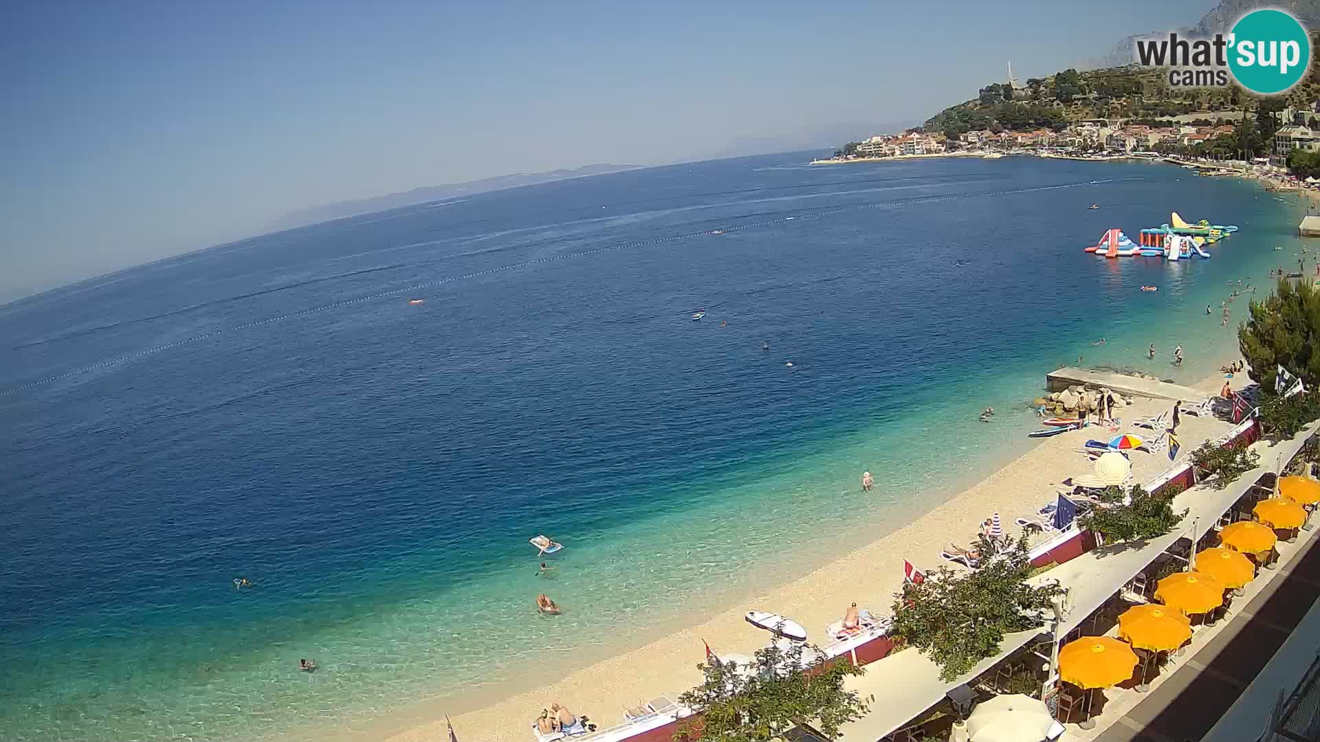 Podgora webcam – panorama beach – Dalmatia – Croatia