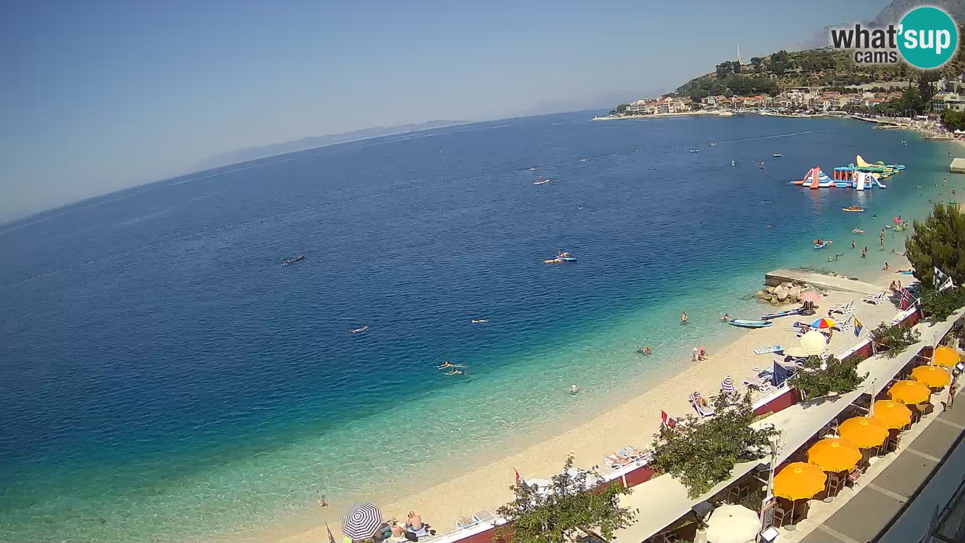 Razgled na plažo v Podgori