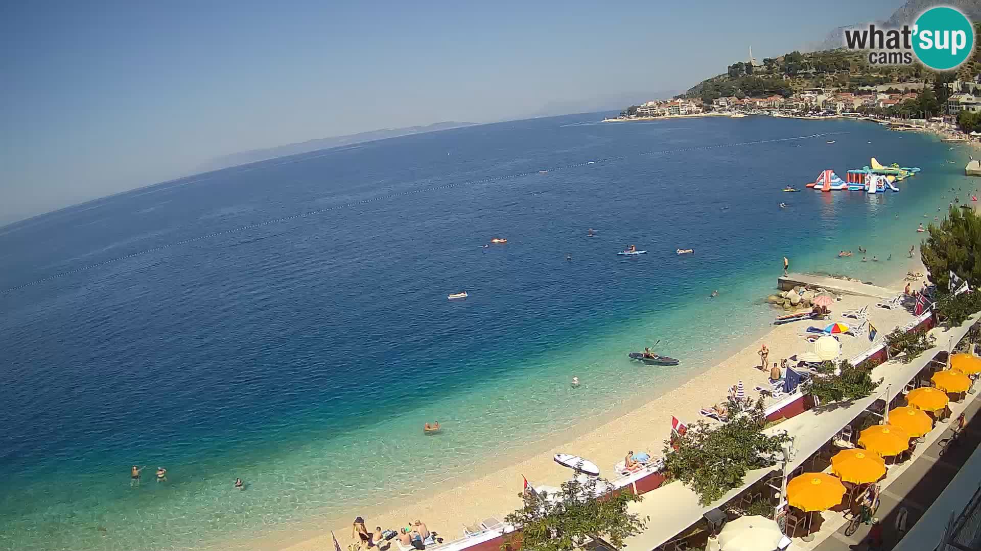 Razgled na plažo v Podgori