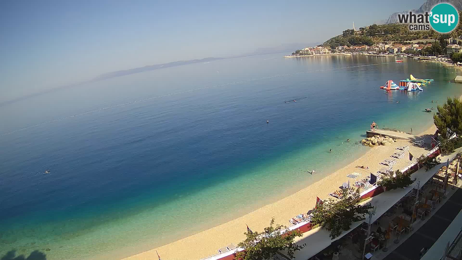 Vista de la playa in Podgora