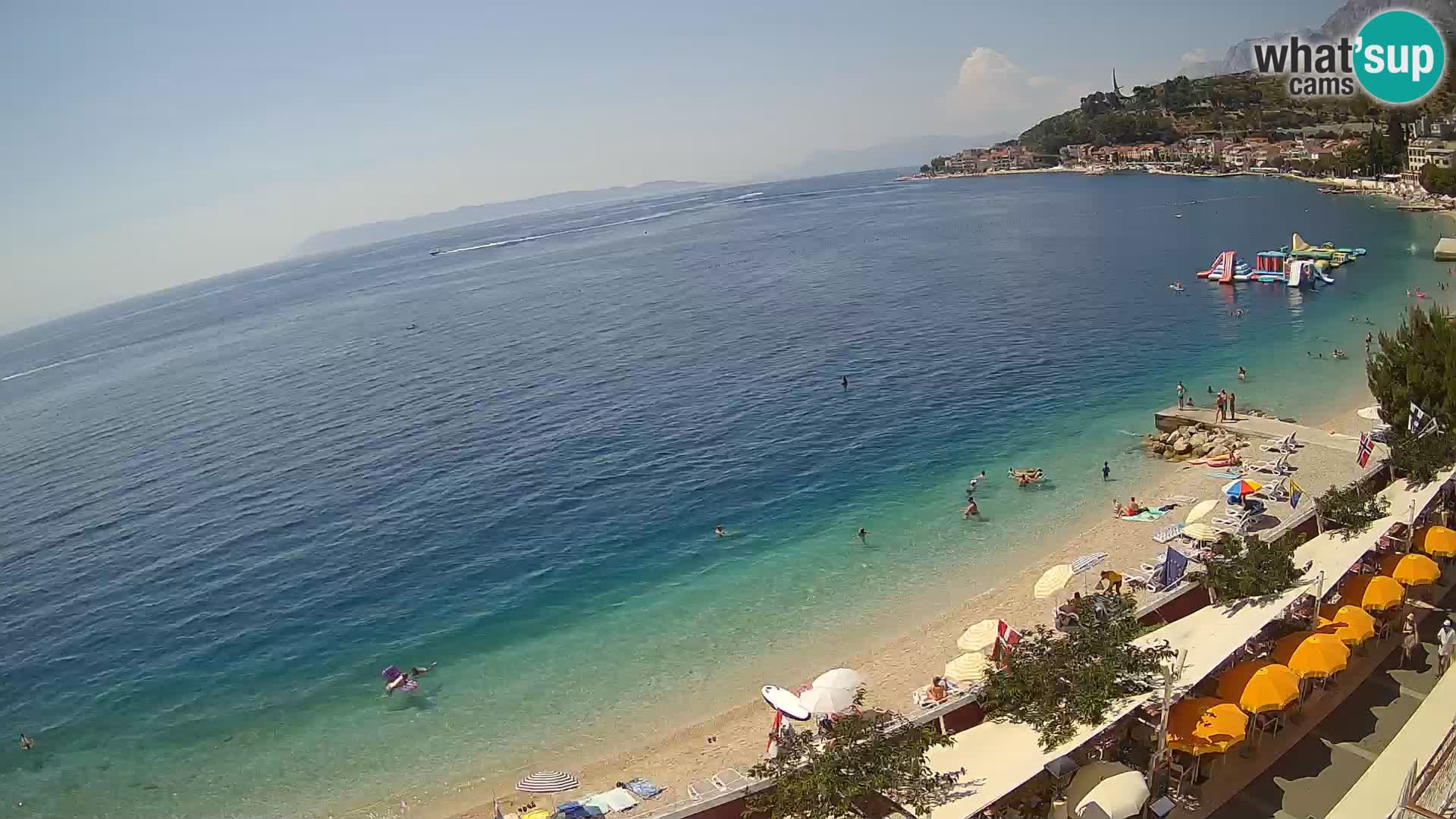 Vista de la playa in Podgora