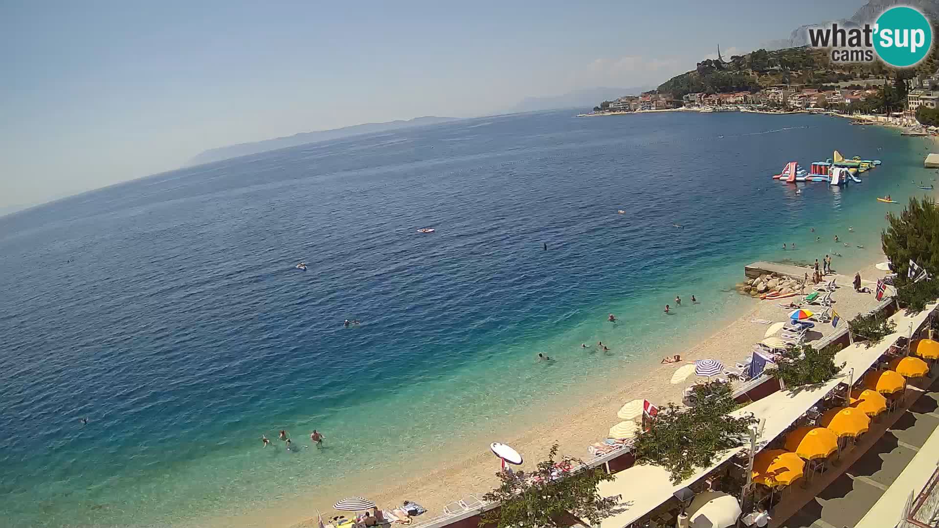 Vue de plage in Podgora