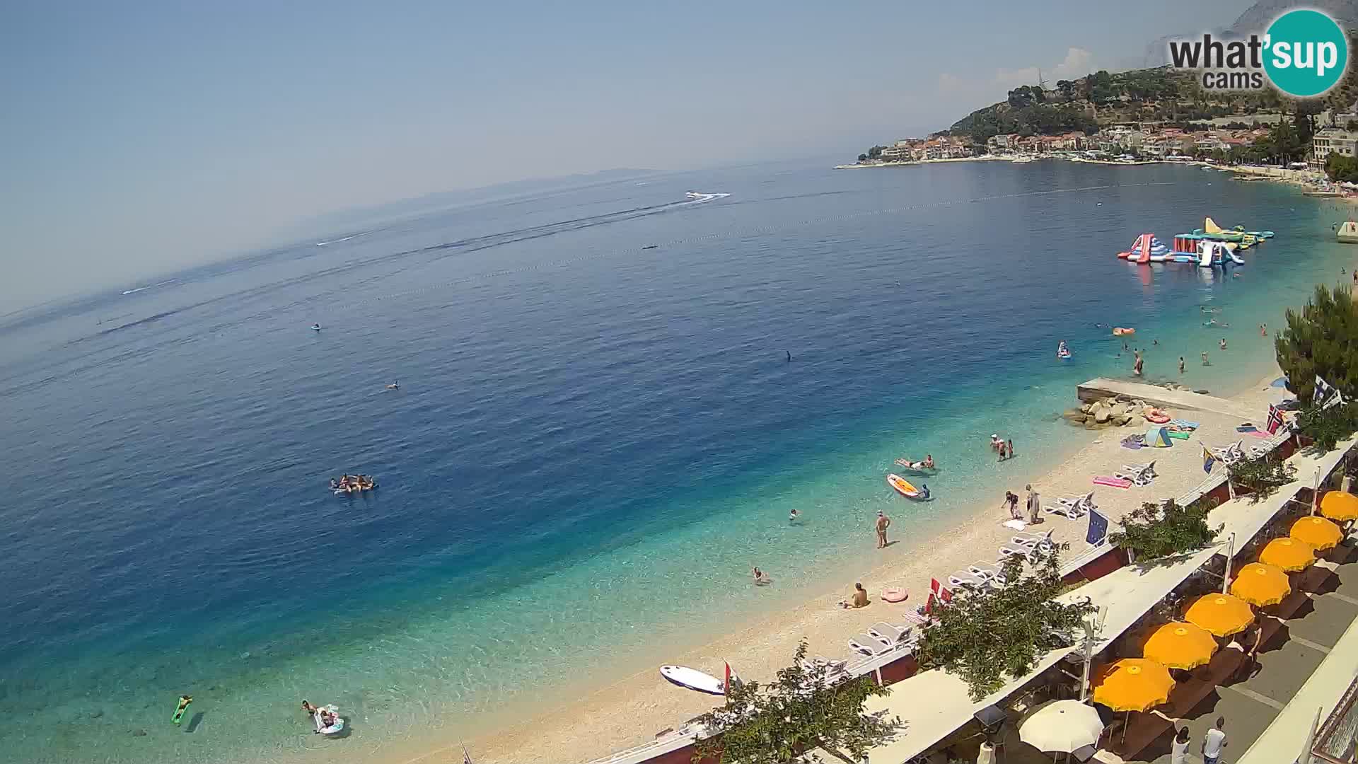 Podgora webcam – panorama beach – Dalmatia – Croatia