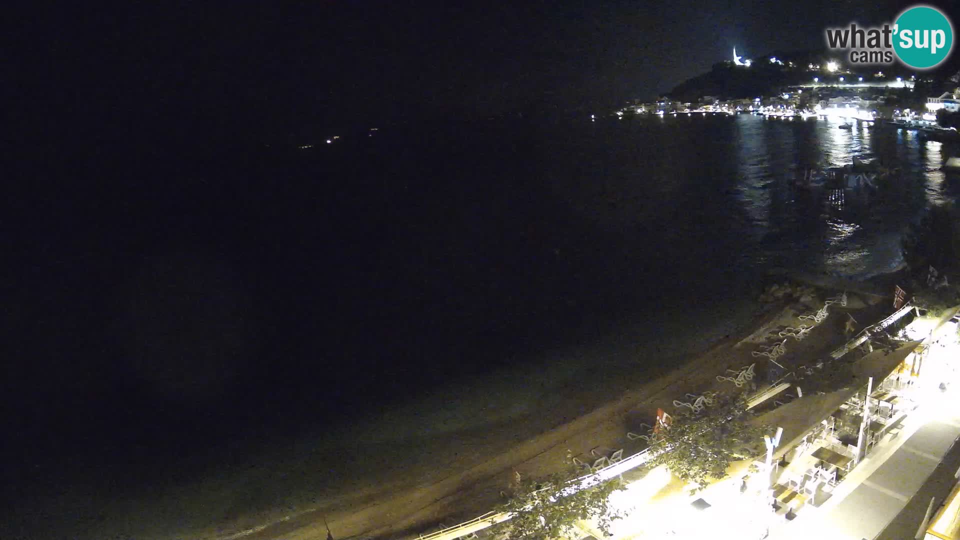 Vista de la playa in Podgora