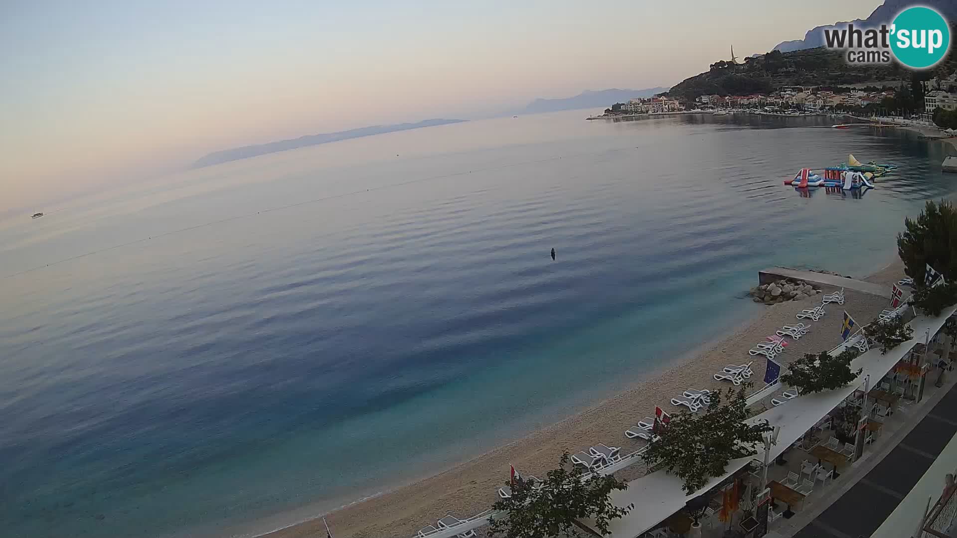 Podgora webcam – panorama beach – Dalmatia – Croatia