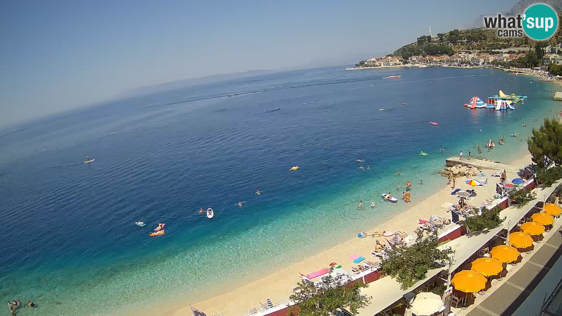 Vista de la playa in Podgora