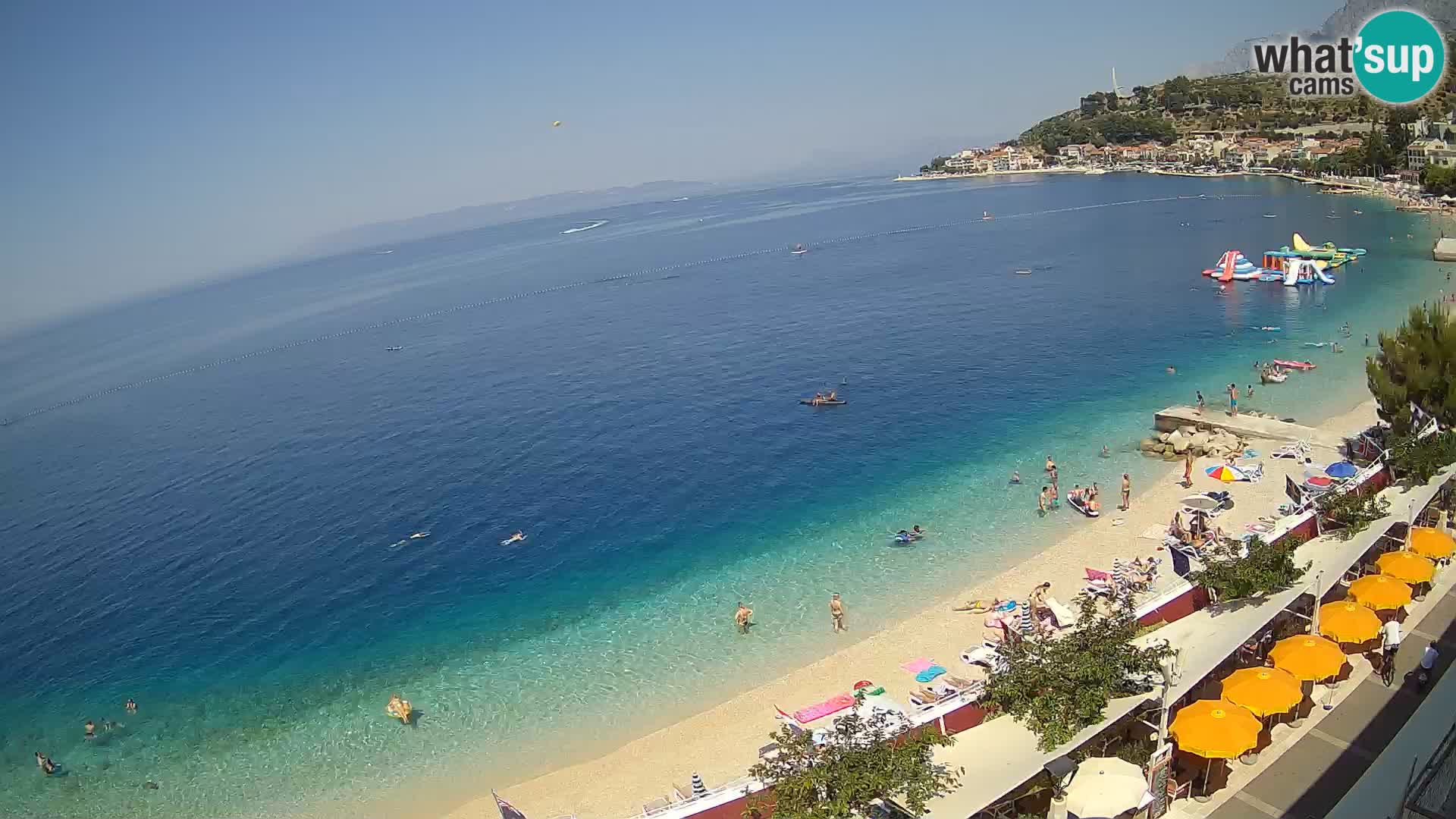 Podgora webcam – panorama beach – Dalmatia – Croatia