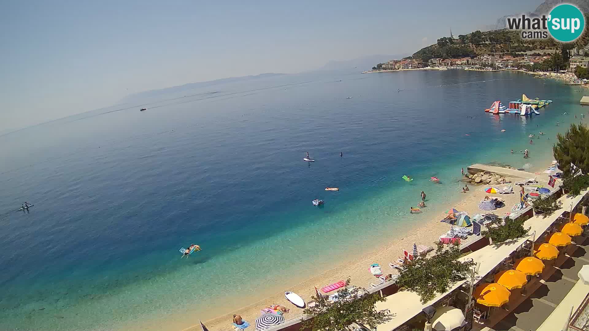 Podgora webcam – panorama beach – Dalmatia – Croatia