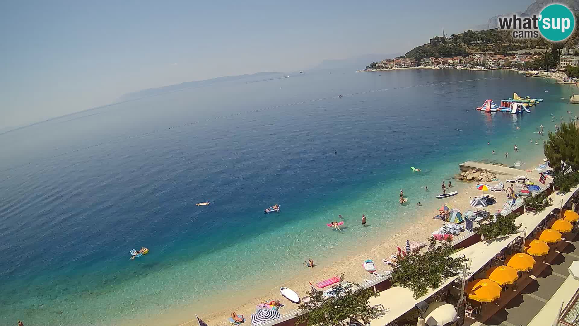 Panorama strand in Podgora
