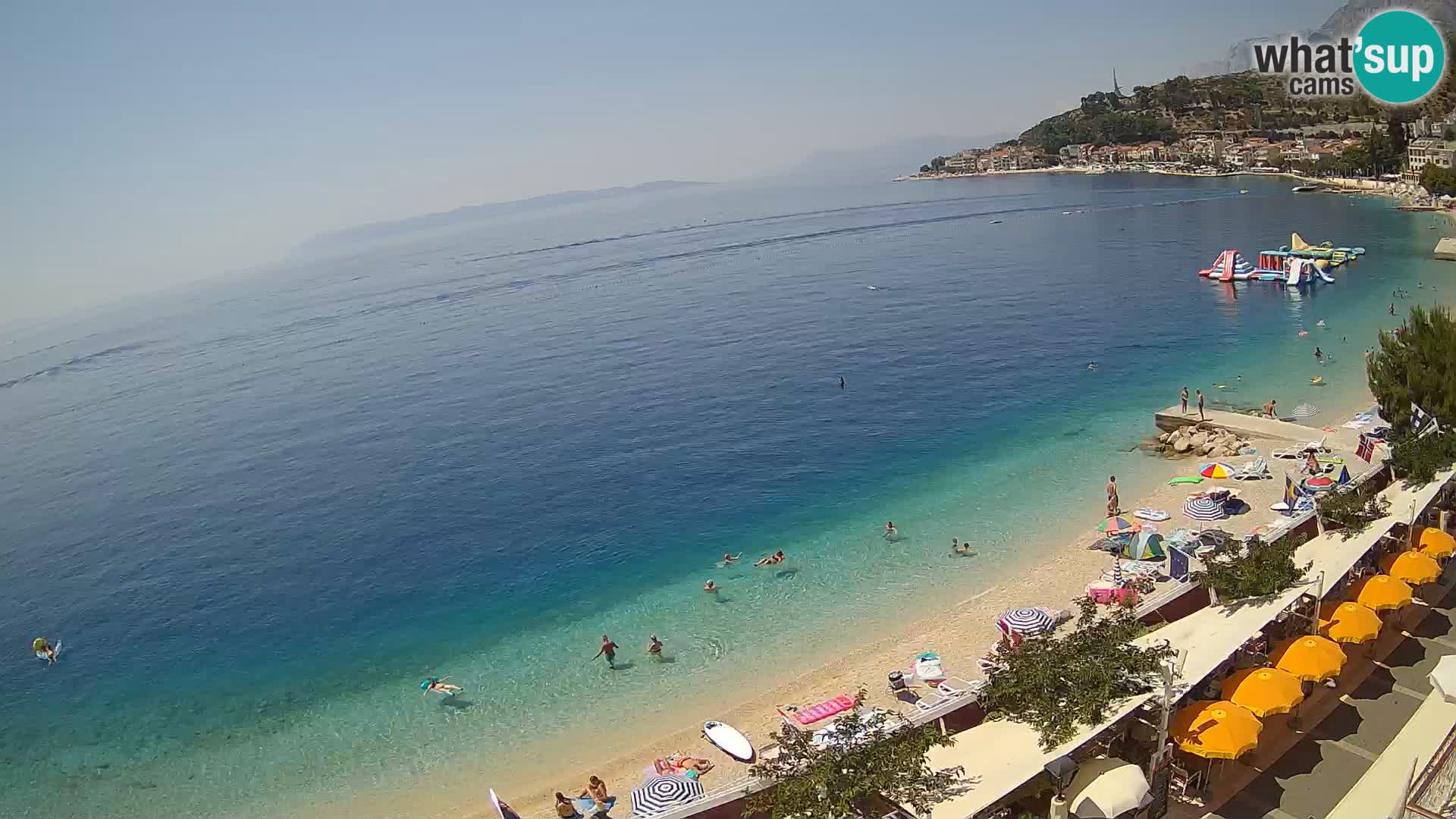Vista de la playa in Podgora