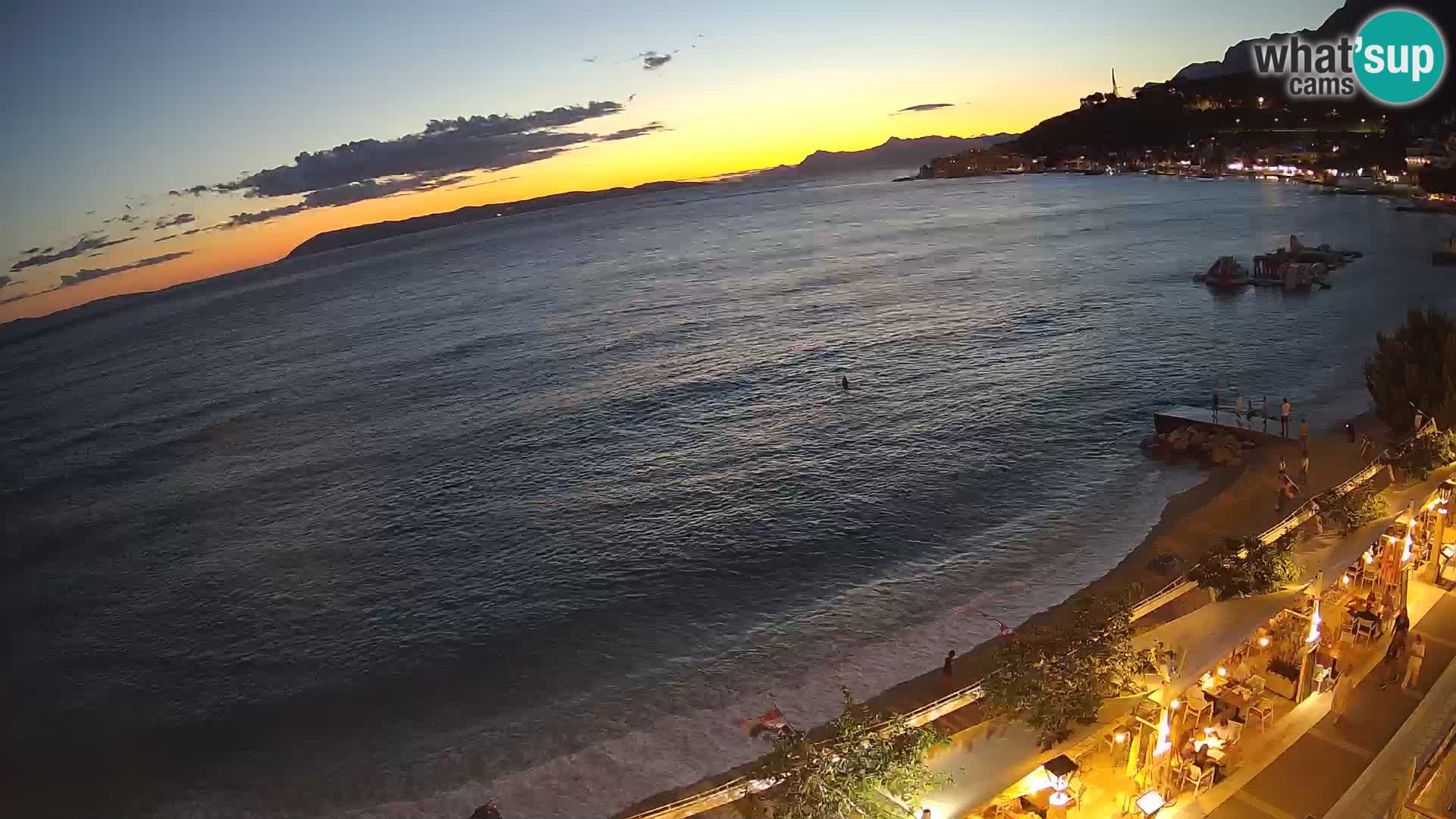 Panorama strand in Podgora