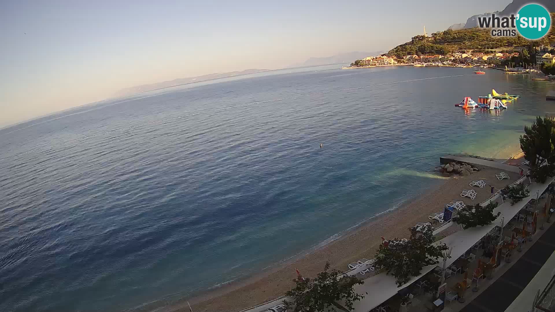 Vue de plage in Podgora