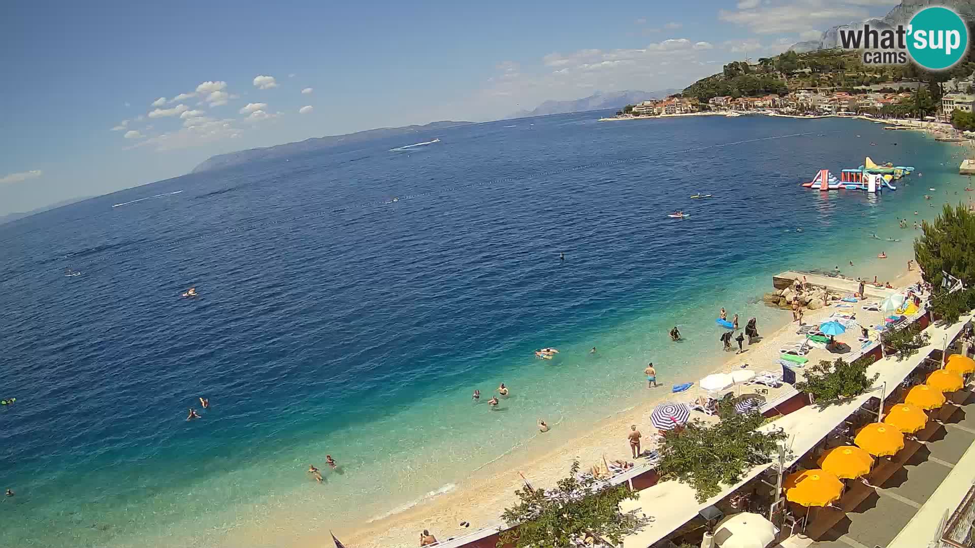 Panorama strand in Podgora