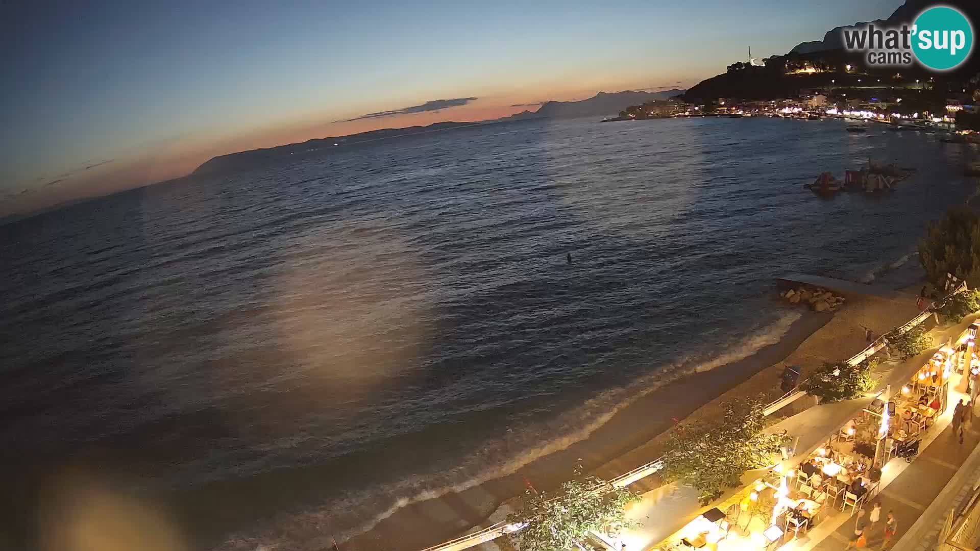 Vue de plage in Podgora