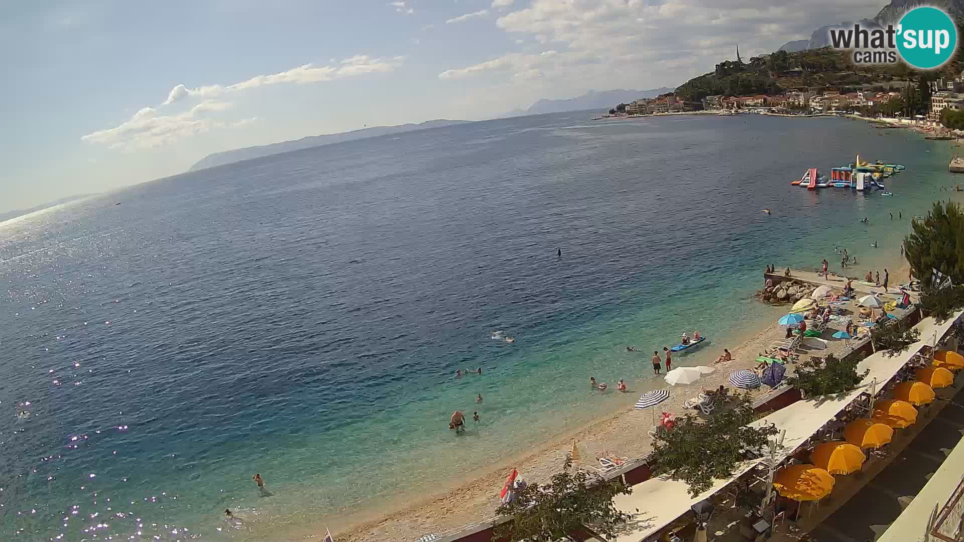 Podgora webcam – panorama beach – Dalmatia – Croatia