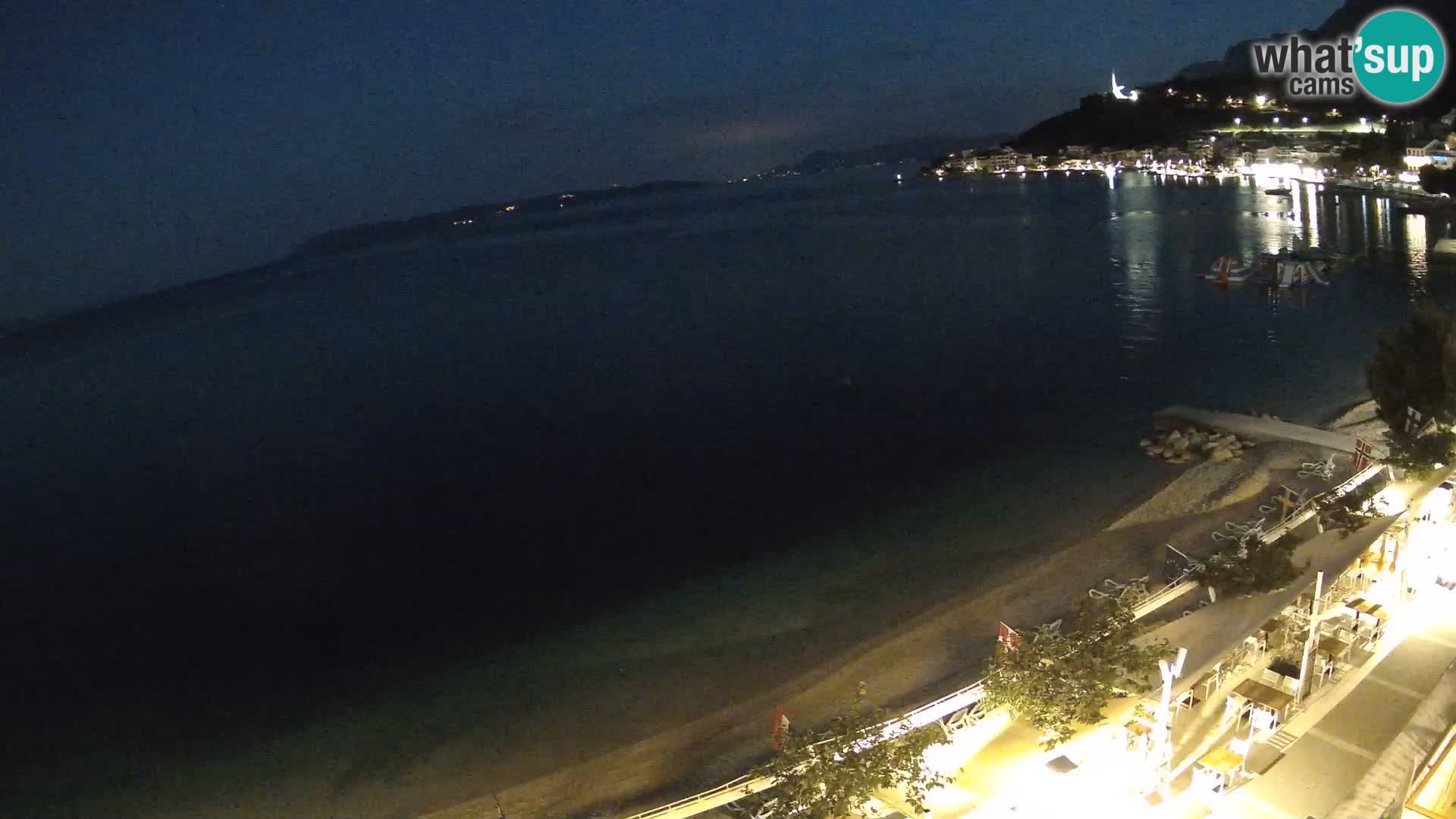 Razgled na plažo v Podgori