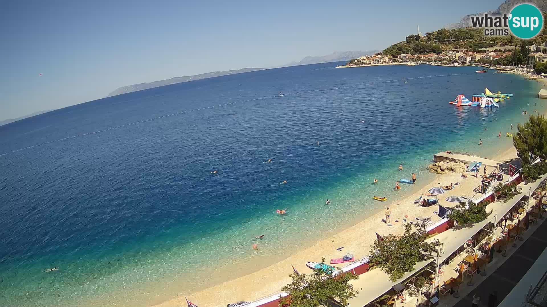 Panorama strand in Podgora