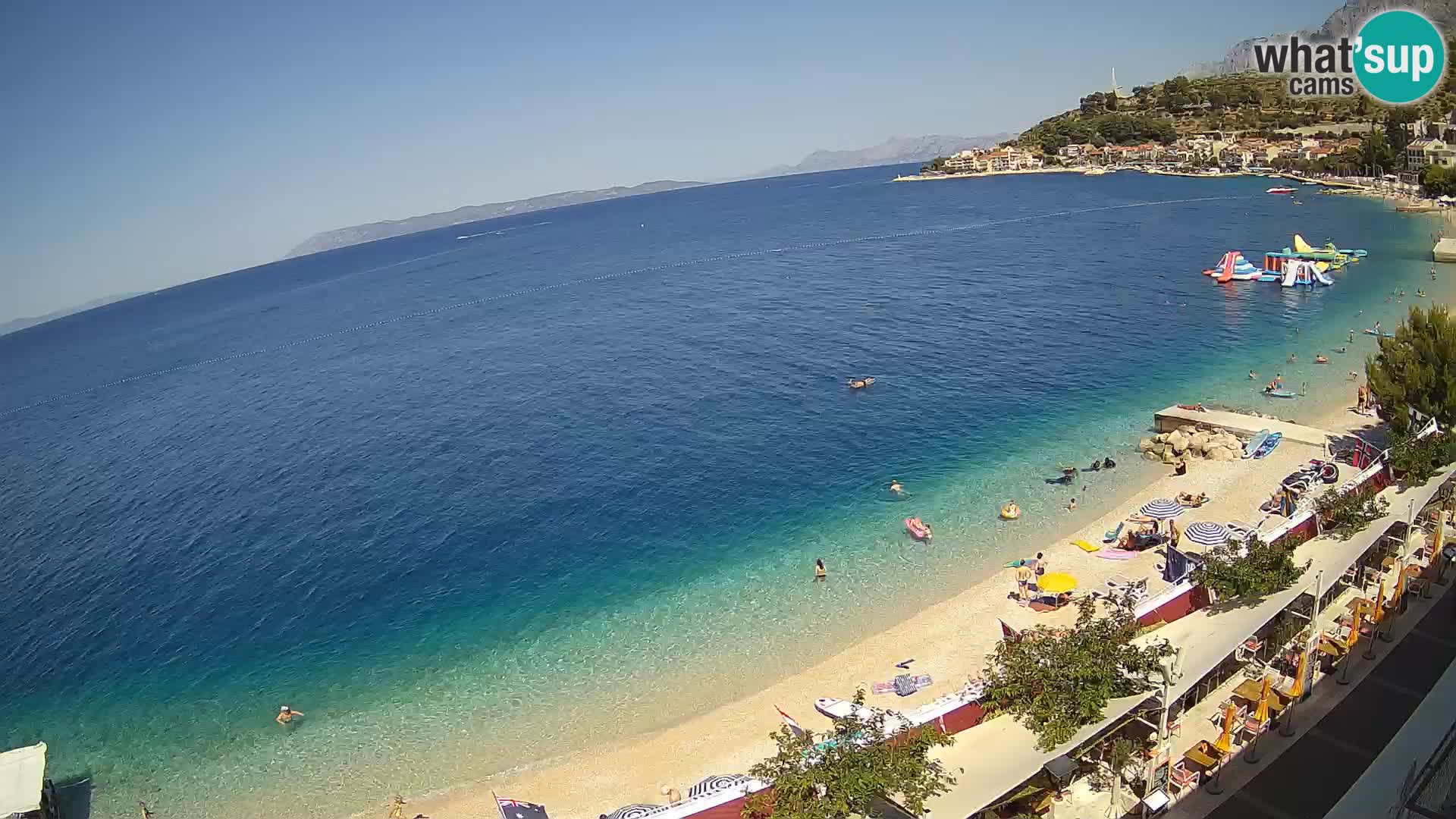 Vue de plage in Podgora