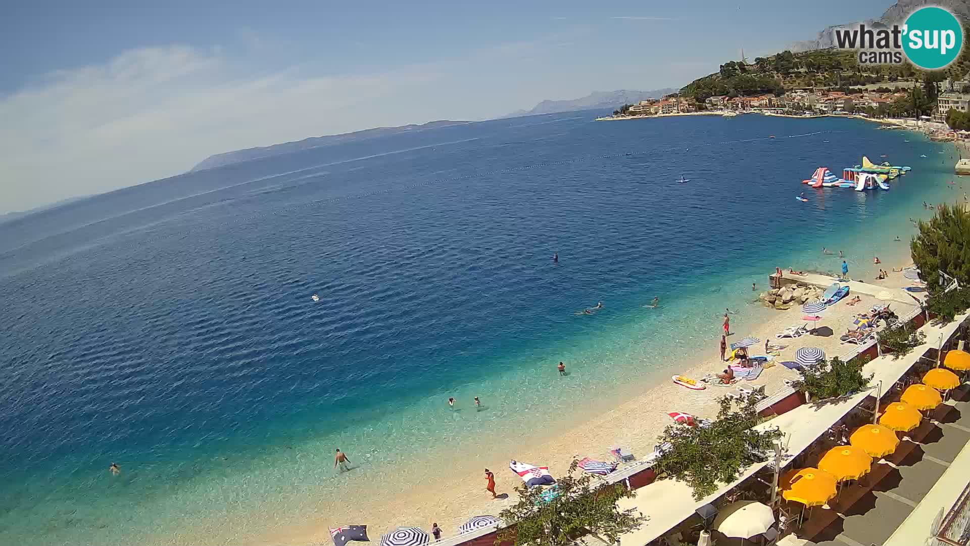Panorama strand in Podgora