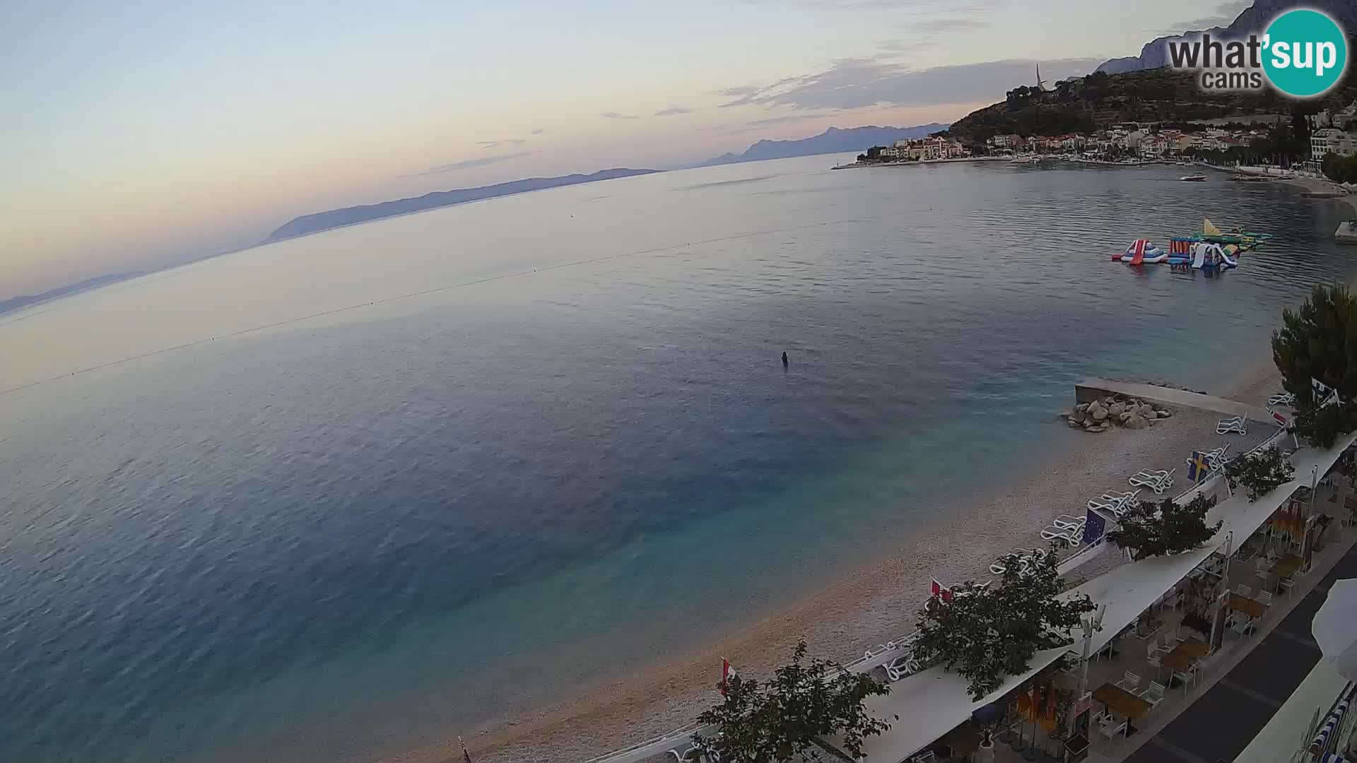 Podgora webcam – panorama beach – Dalmatia – Croatia