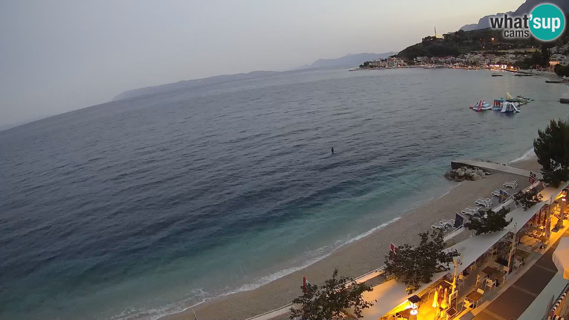 Vista de la playa in Podgora