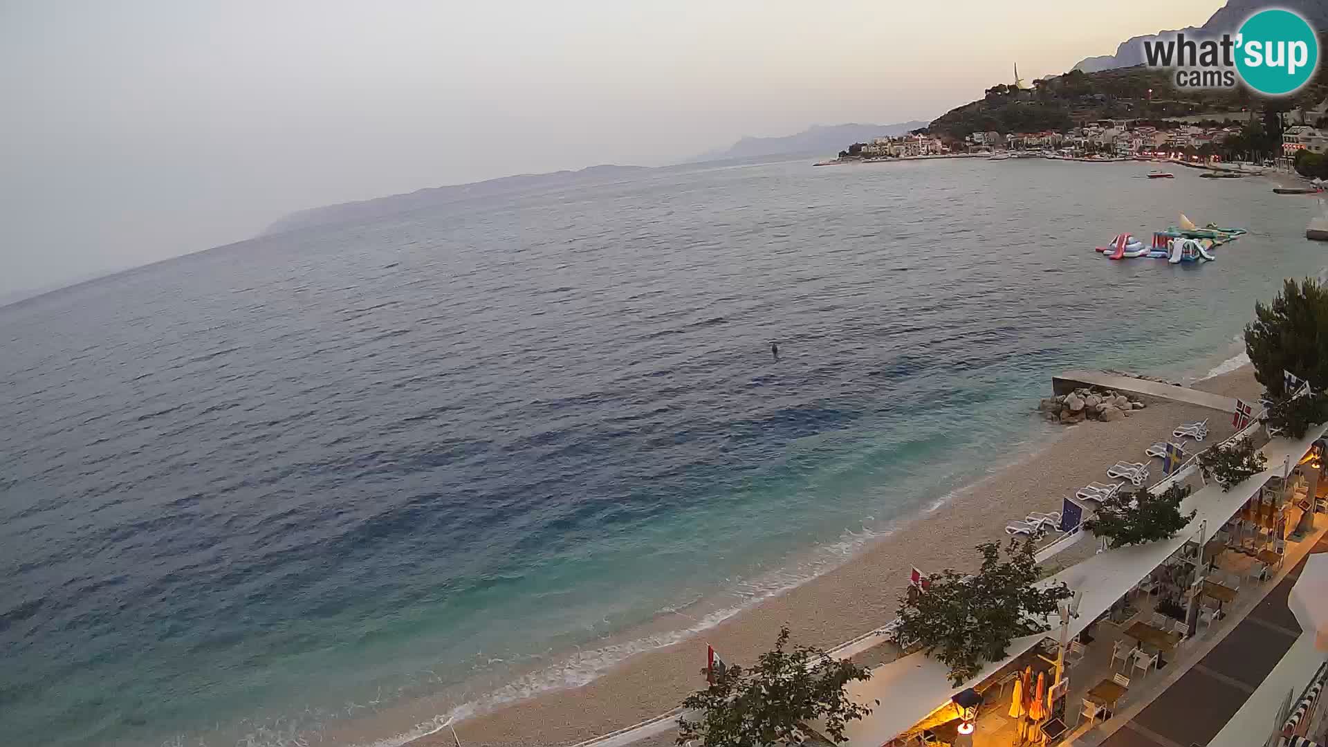 Vue de plage in Podgora