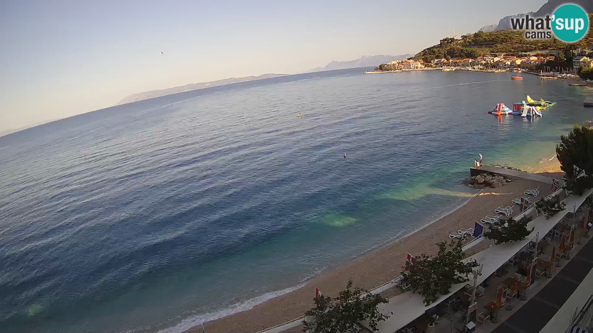 Podgora webcam – panorama beach – Dalmatia – Croatia