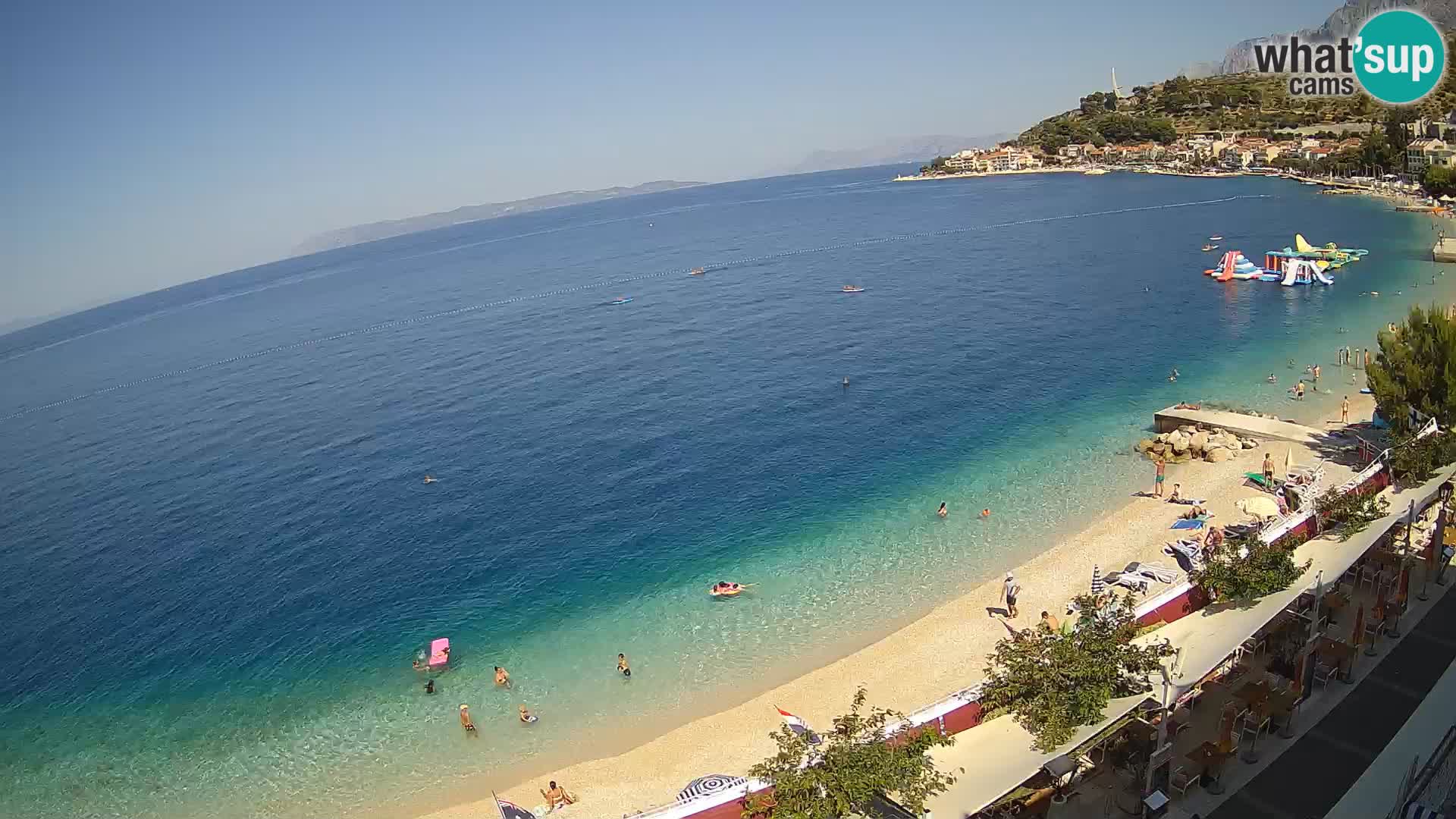Panorama strand in Podgora