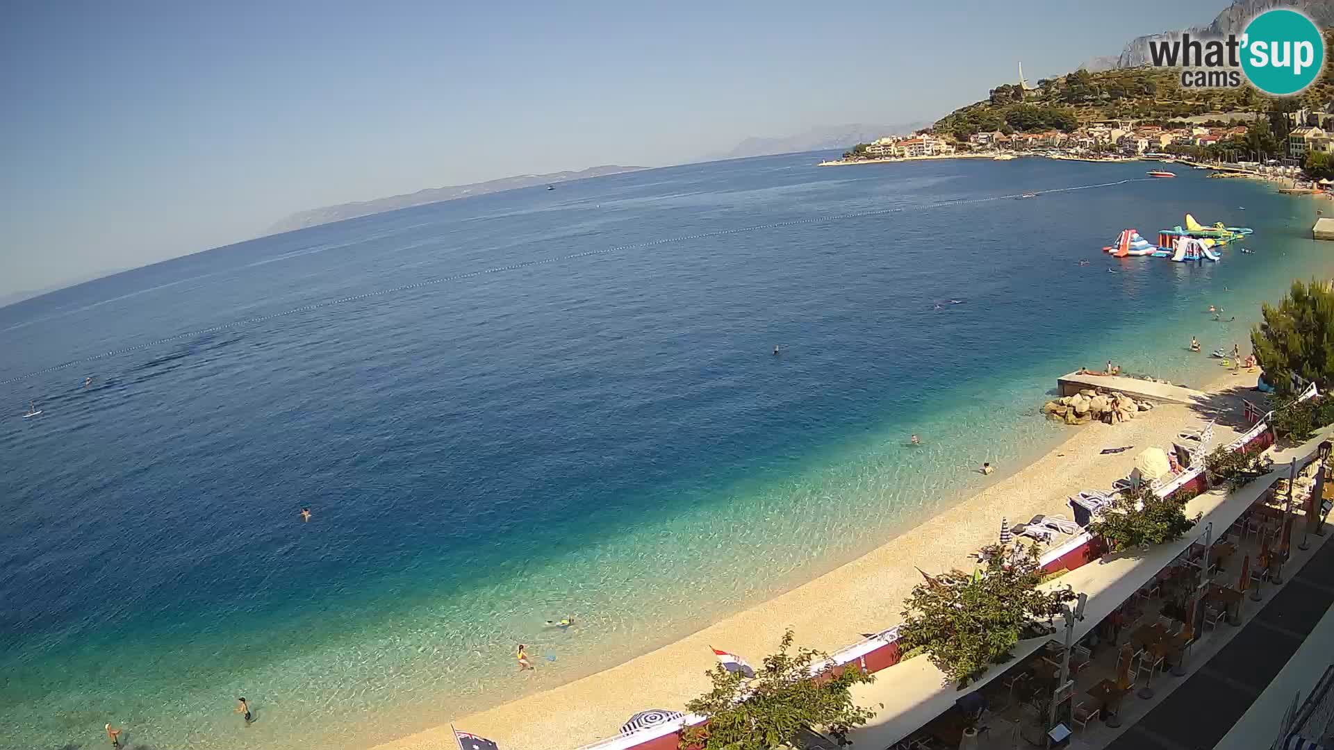 Vue de plage in Podgora