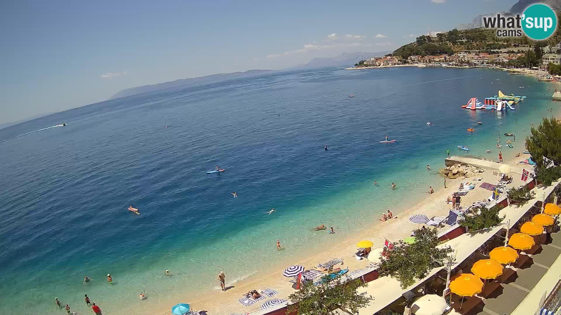 Podgora webcam – panorama beach – Dalmatia – Croatia