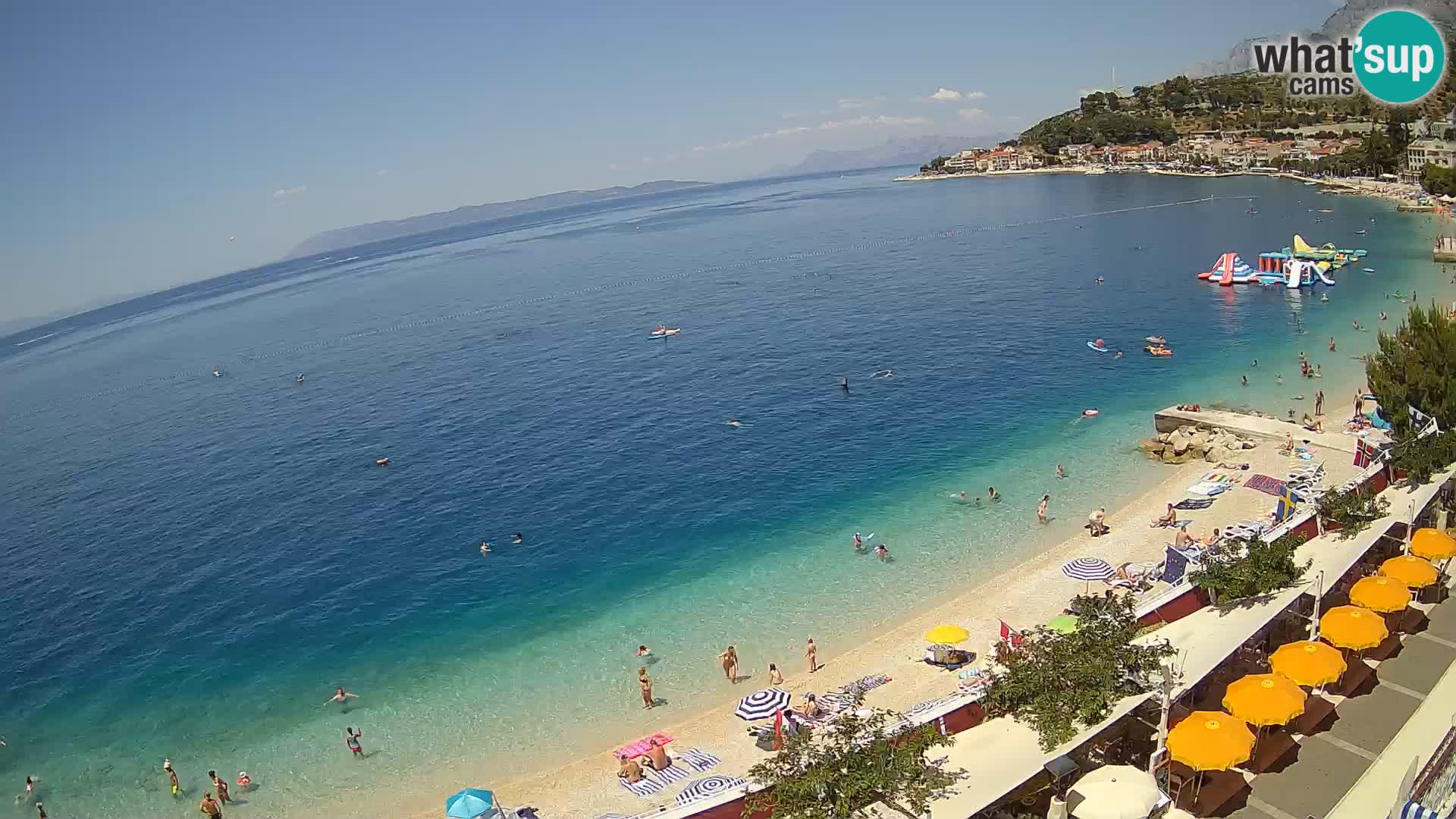 Podgora webcam – panorama beach – Dalmatia – Croatia