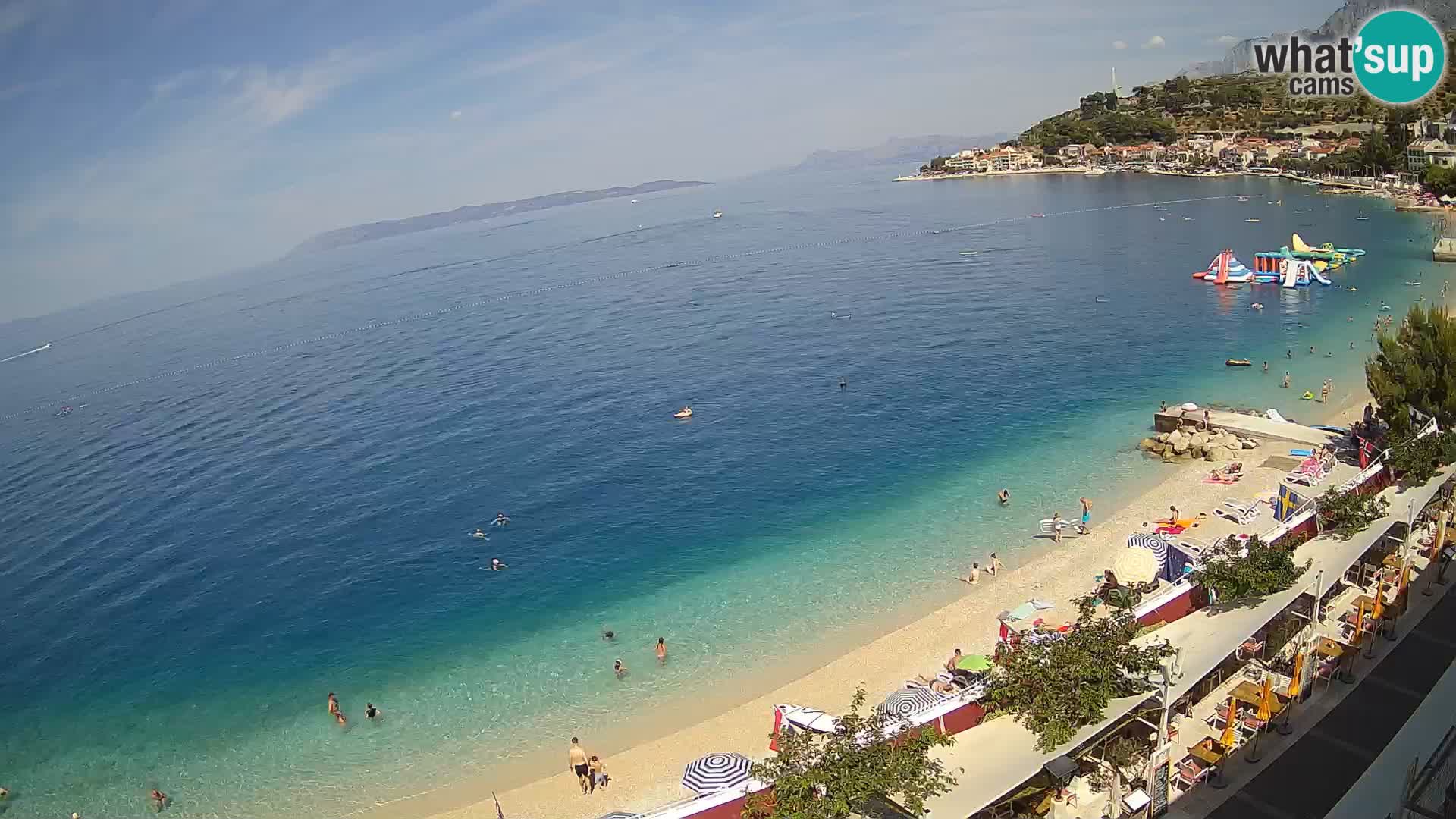 Panorama strand in Podgora