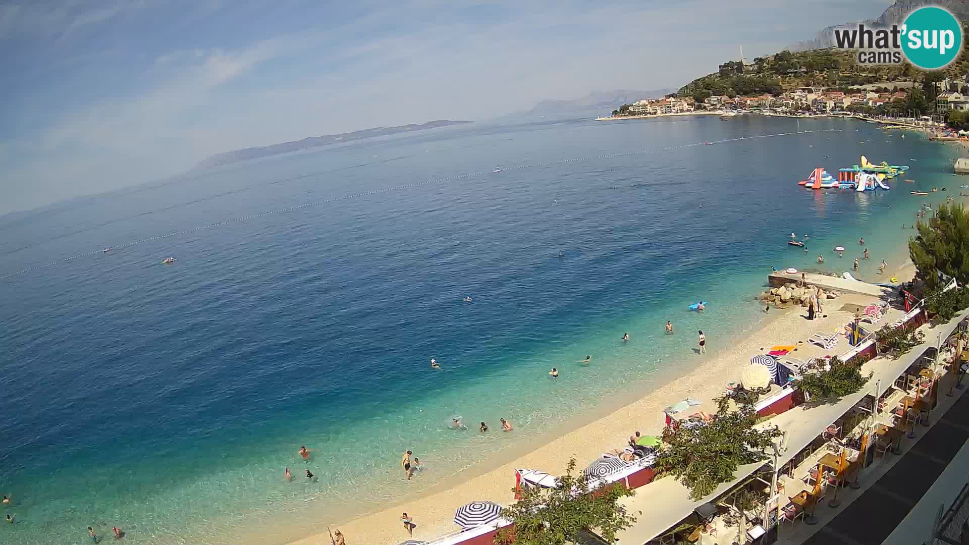 Vue de plage in Podgora