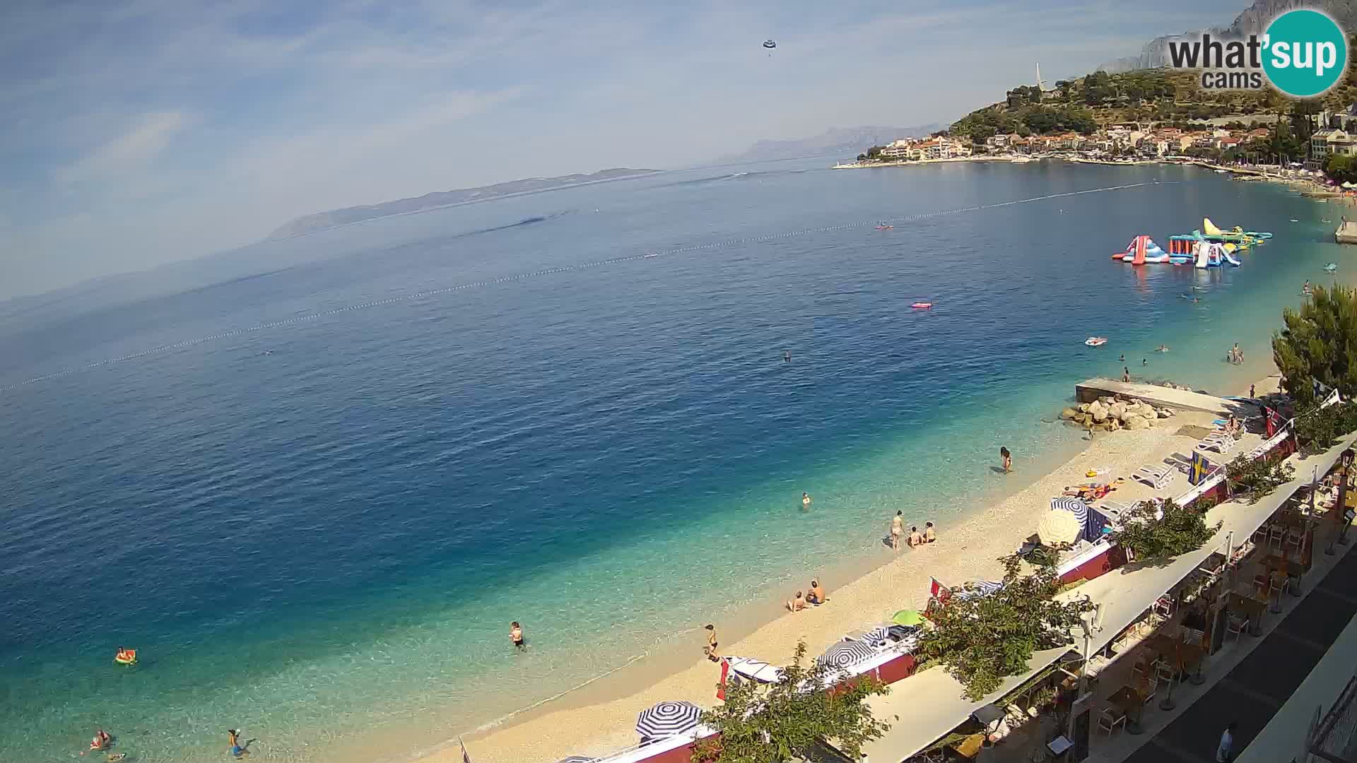Razgled na plažo v Podgori