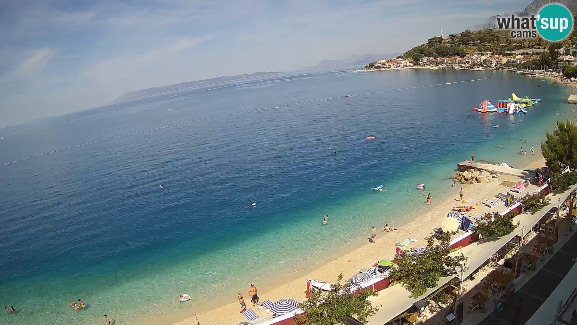 Panorama della spiaggia a Podgora
