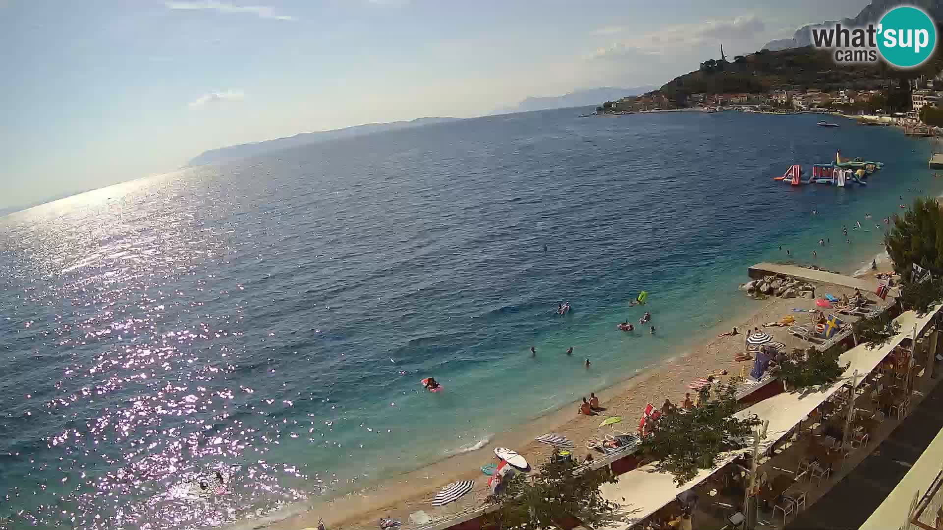 Vista de la playa in Podgora