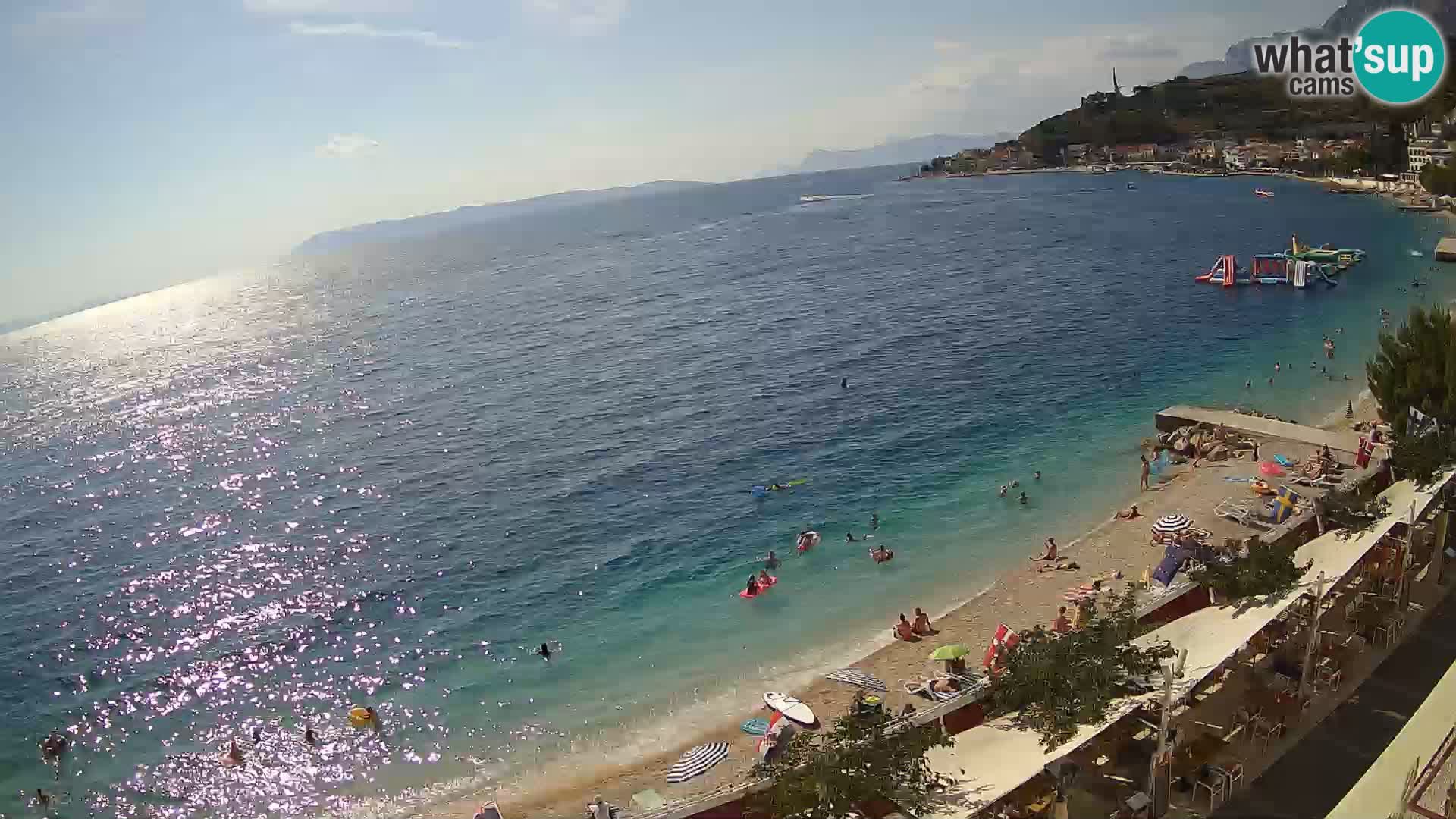 Panorama strand in Podgora