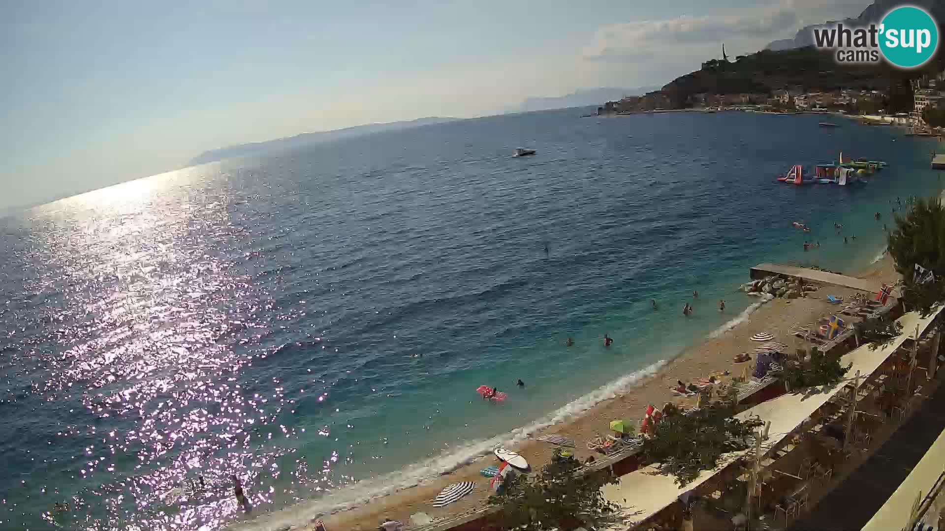 Podgora webcam – panorama beach – Dalmatia – Croatia